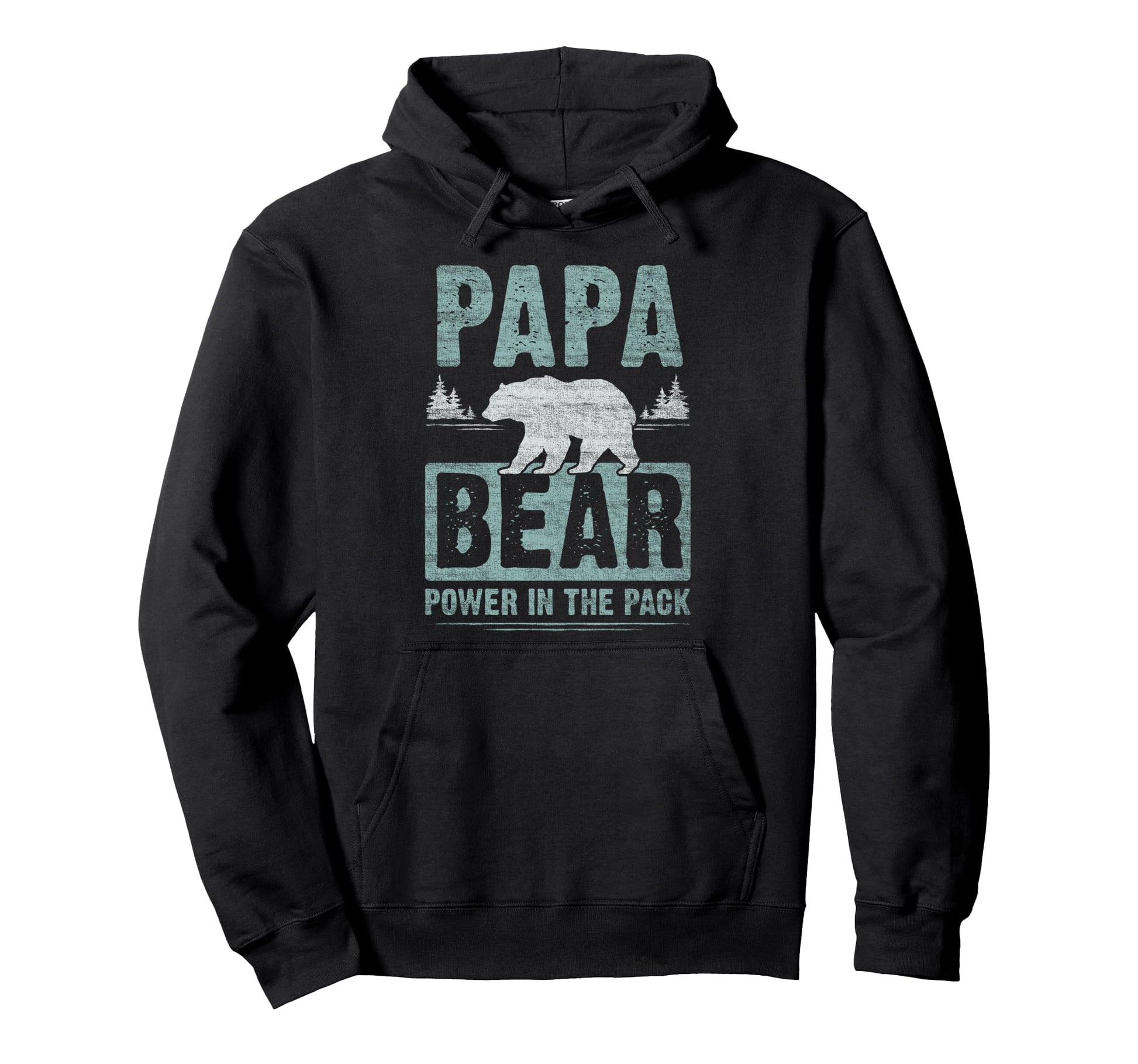 Papa Bear Power Pack Dad Grandpa Hoodie - Fun Novelty Design Unisex - T-Shirt, Sweatshirt, Hoodie