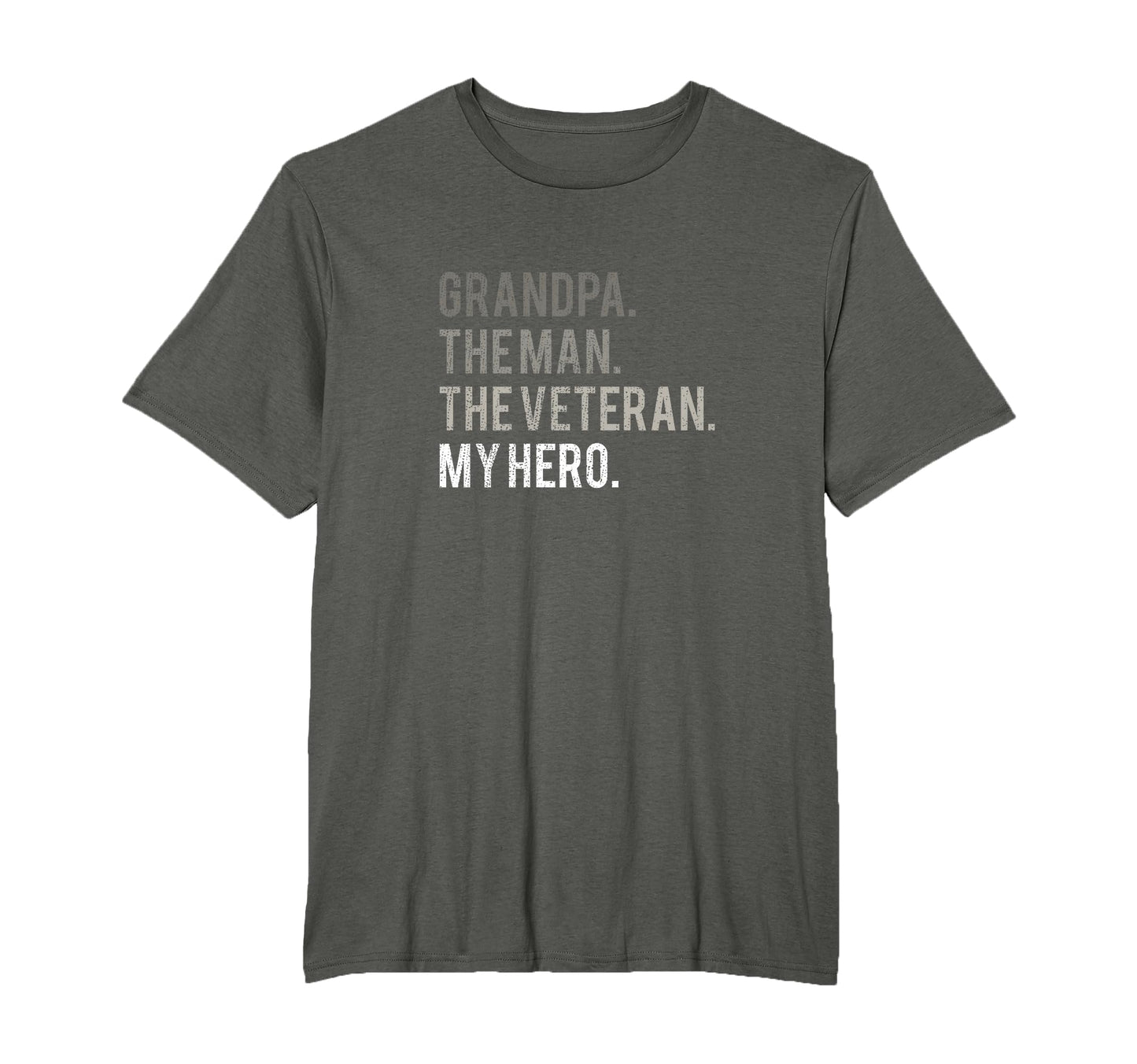 Grandpa Veteran My Hero Dad T-Shirt - Unique Graphic Unisex - T-Shirt, Sweatshirt, Hoodie