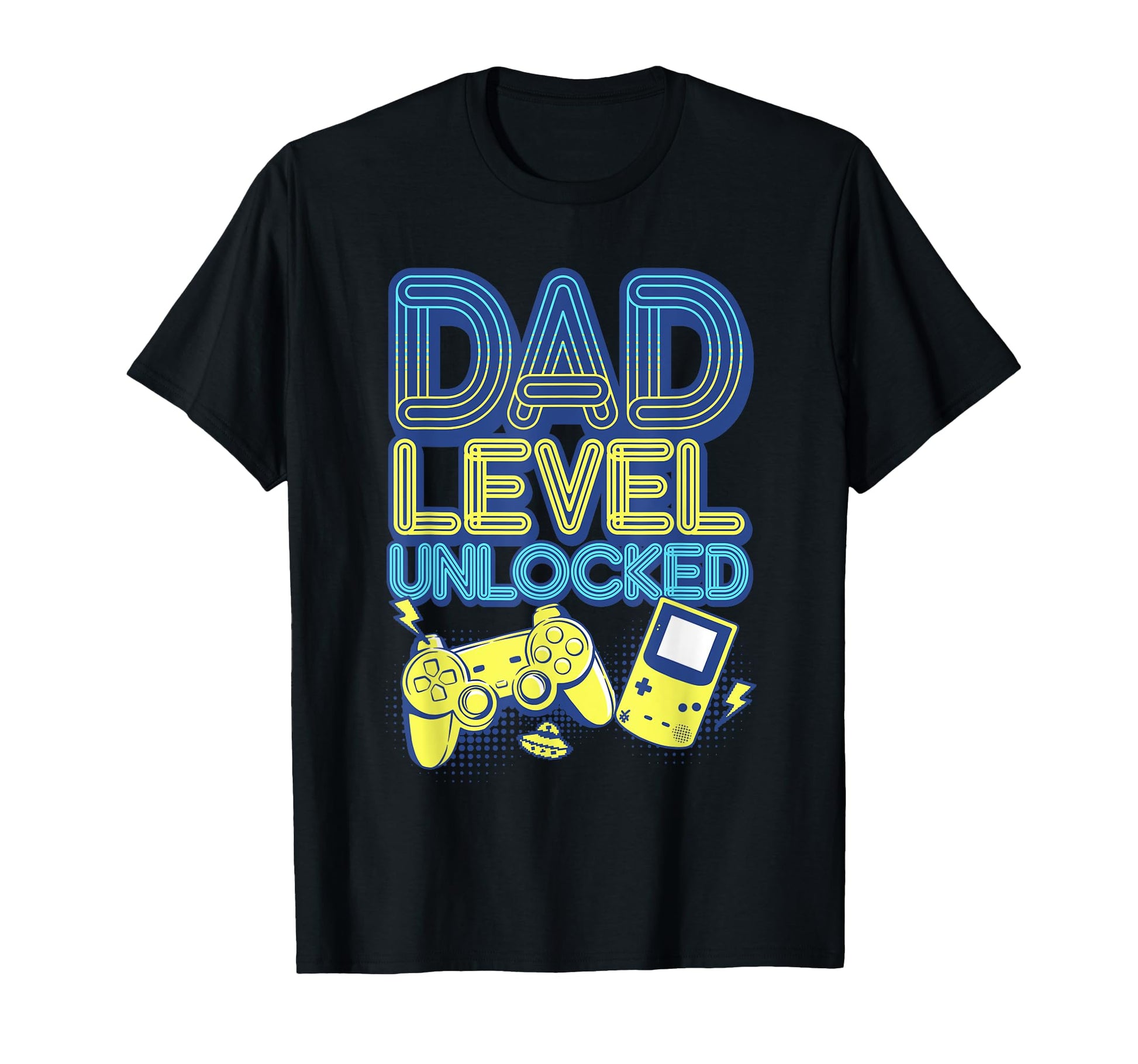 Dad Level Unlocked Funny Gamer New Dad T-Shirt - Novelty Apparel Unisex - T-Shirt, Sweatshirt, Hoodie