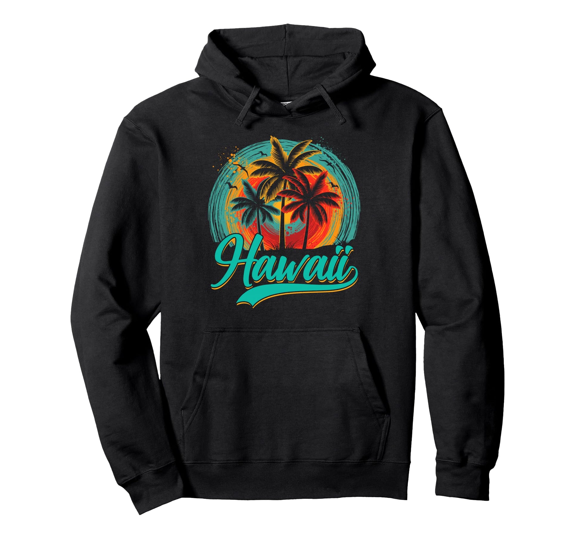 Hawaii Tropical Beach Sunset Family Hoodie - Trendy Graphic Men Women - T-Shirt, Sweatshirt, Hoodie