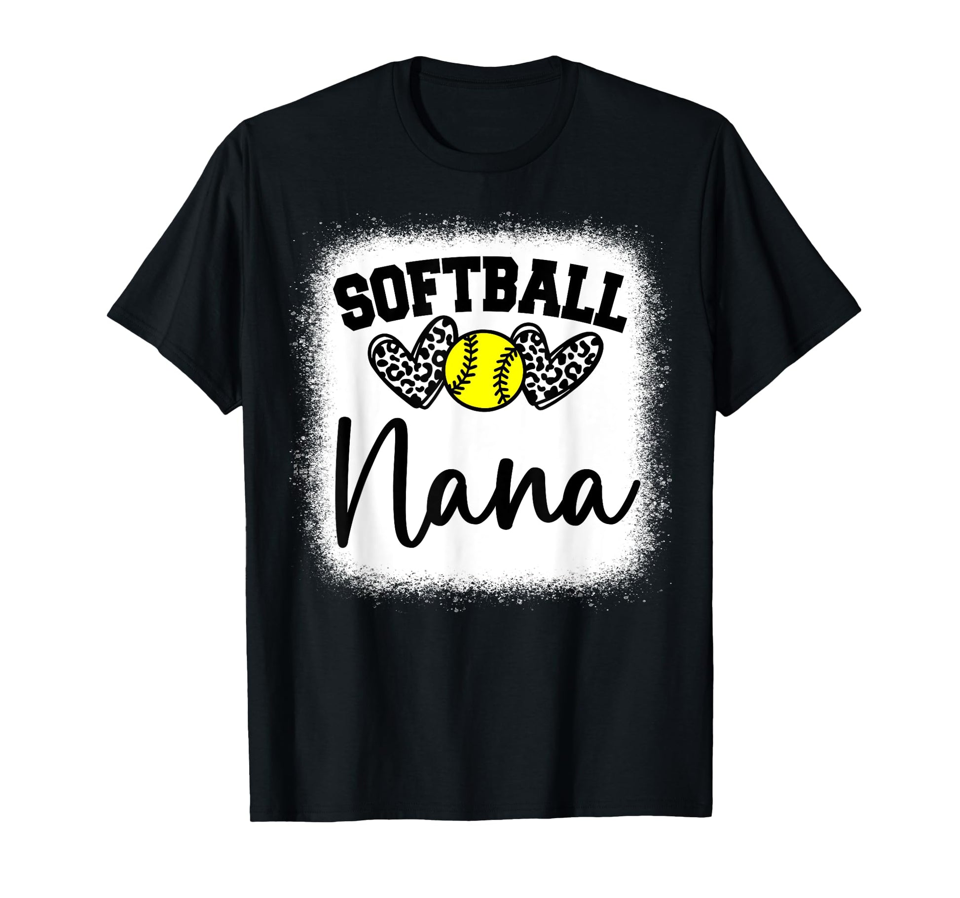 Personalized Softball Heart Nana T-Shirt - Novelty Apparel Men Women - T-Shirt, Sweatshirt, Hoodie