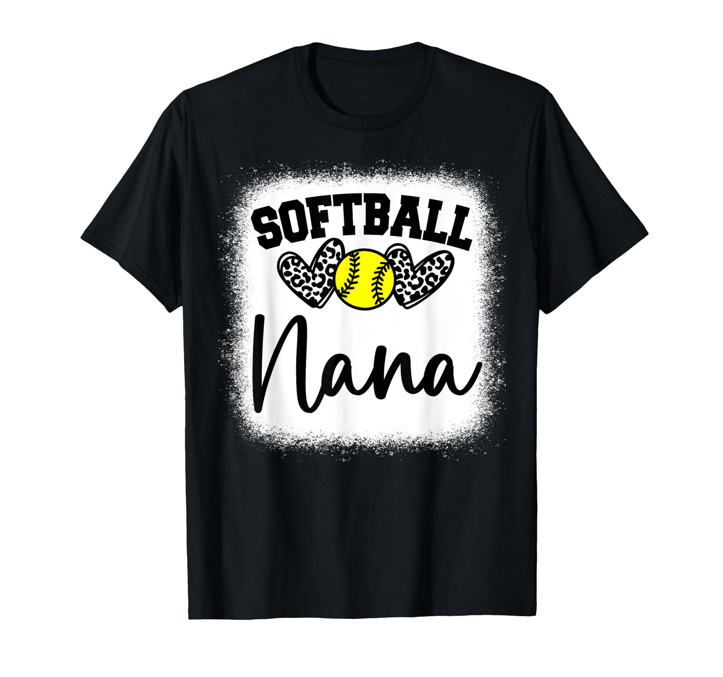 Personalized Softball Heart Nana T-Shirt - Graphic Print Men Women - T-Shirt, Sweatshirt, Hoodie