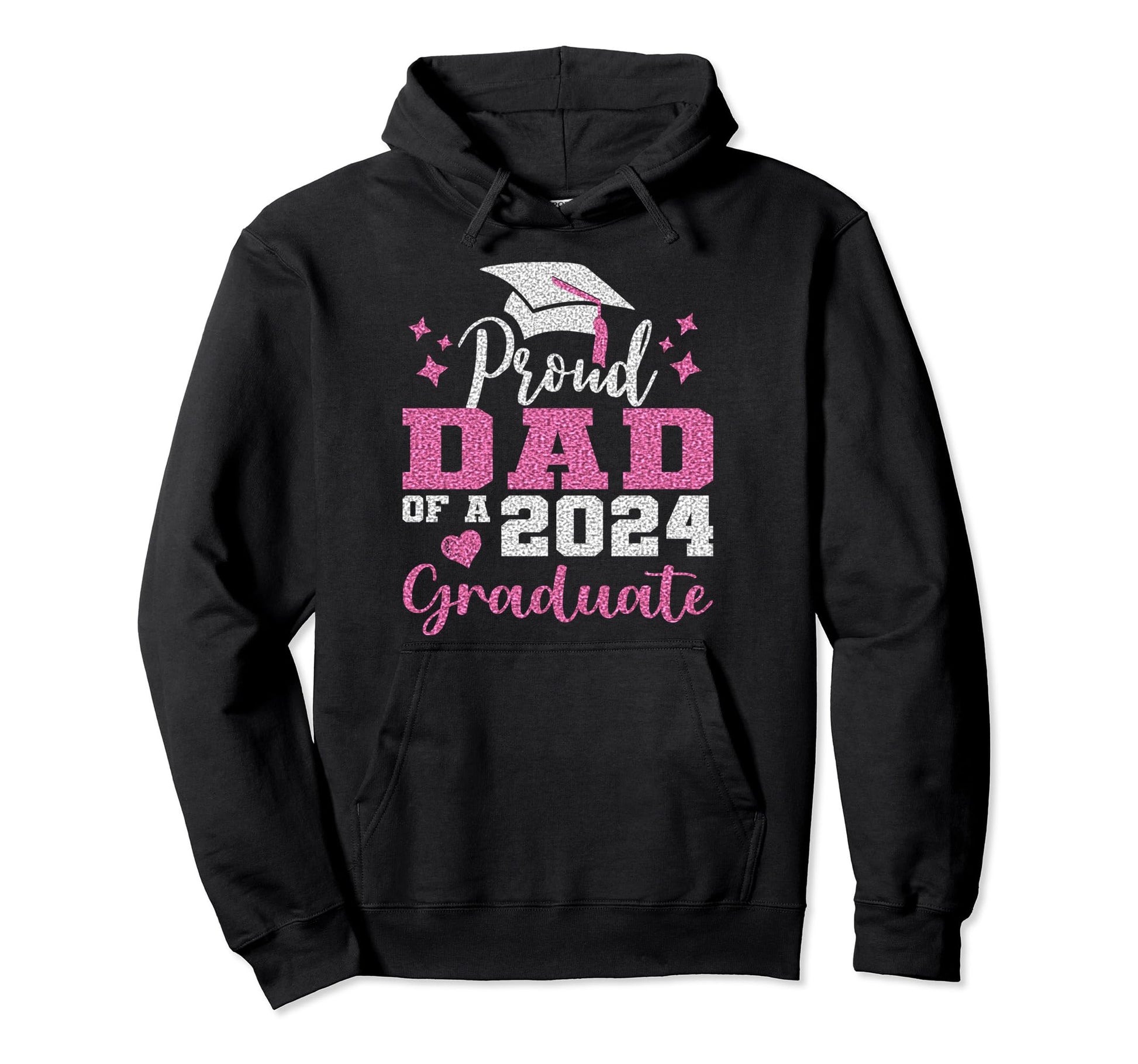 Super Proud Dad 2024 Graduate Awesome Hoodie - Minimalist Print Men Women - T-Shirt, Sweatshirt, Hoodie