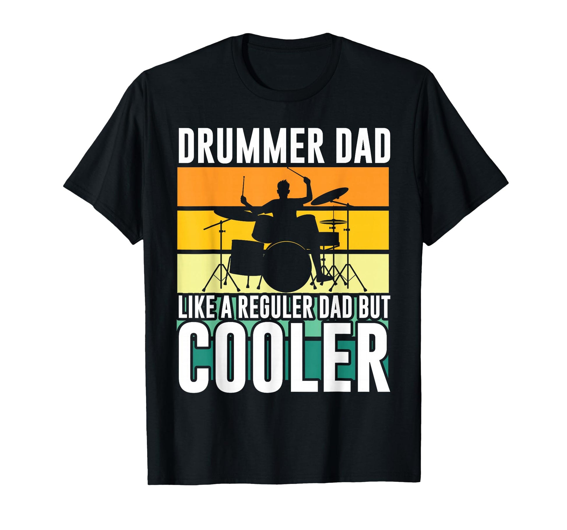 Drummer Dad Drumming Musician T-Shirt - Custom Art Print for Adults - T-Shirt, Sweatshirt, Hoodie