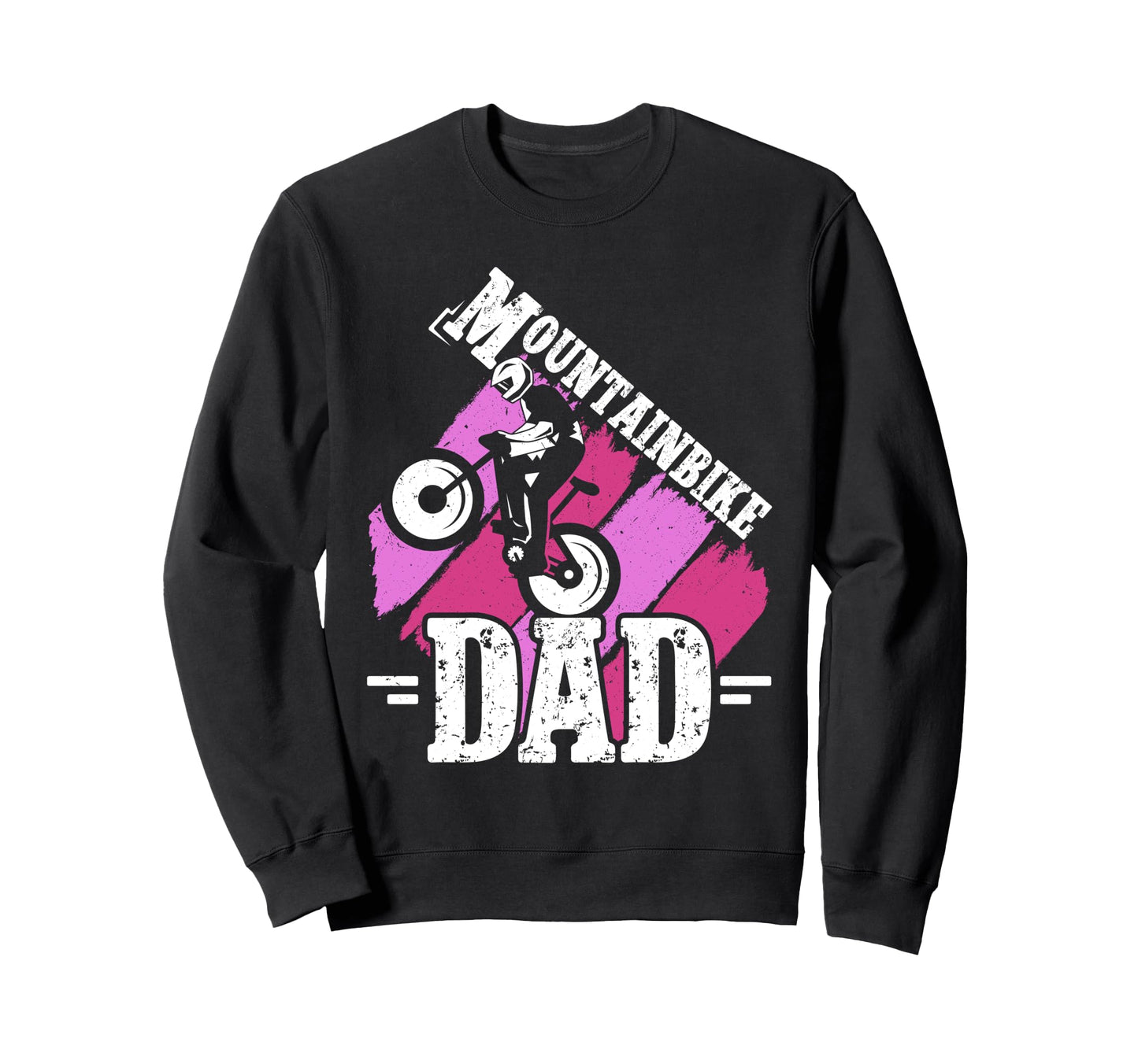 Mountain Bike Dad Mountain Biking Sweatshirt - Custom Art Print for Adults - T-Shirt, Sweatshirt, Hoodie