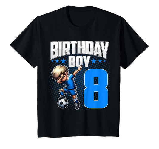 8Th Birthday Soccer Dabbing 8 T-Shirt - Casual Everyday Wear for Adults - T-Shirt, Sweatshirt, Hoodie