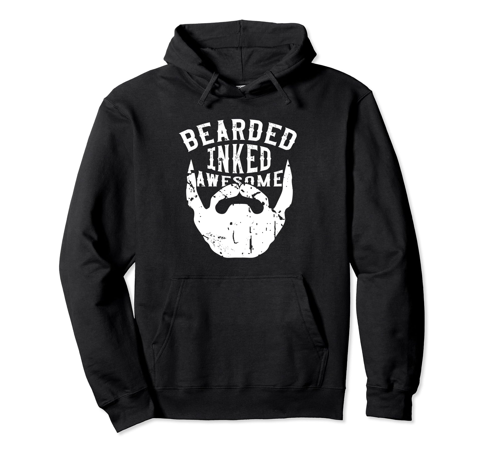 Funny Bearded Inked Awesome Bearded Hoodie - Streetwear Style Men Women - T-Shirt, Sweatshirt, Hoodie