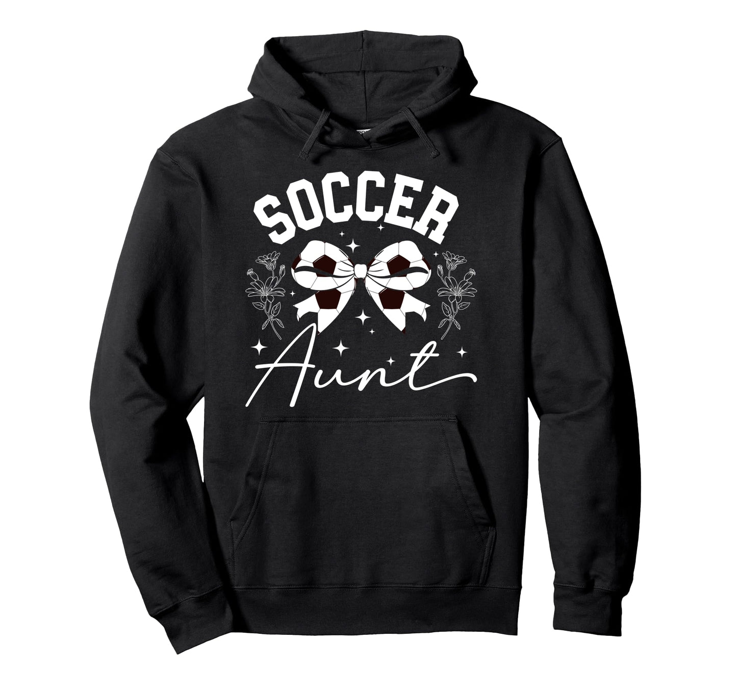 Soccer Aunt Coquette Soccer Player Aunt Hoodie - Fun Novelty Design Unisex - T-Shirt, Sweatshirt, Hoodie