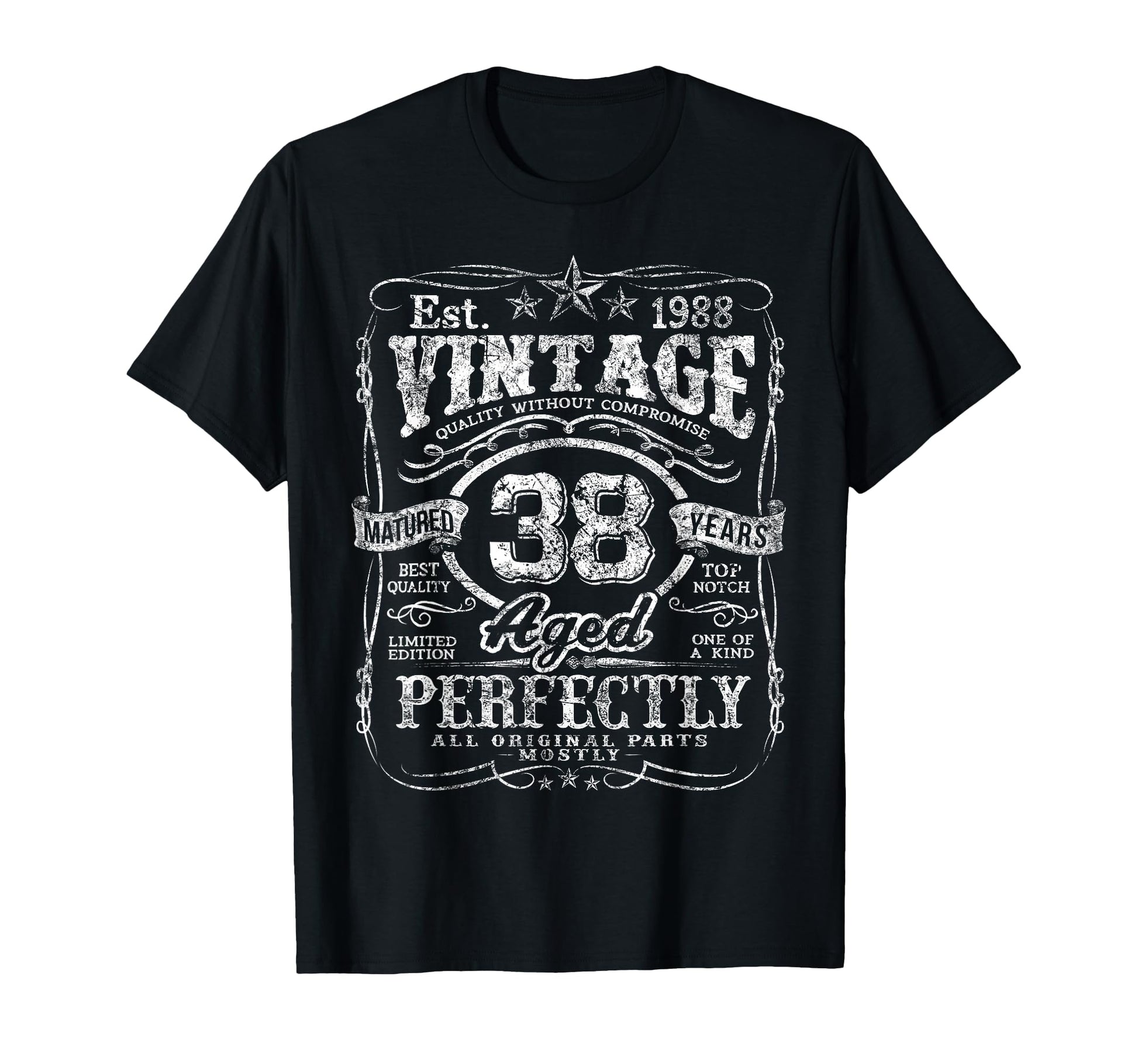 1988 38 Year Old 38Th Birthday T-Shirt - Novelty Apparel for Adults - T-Shirt, Sweatshirt, Hoodie
