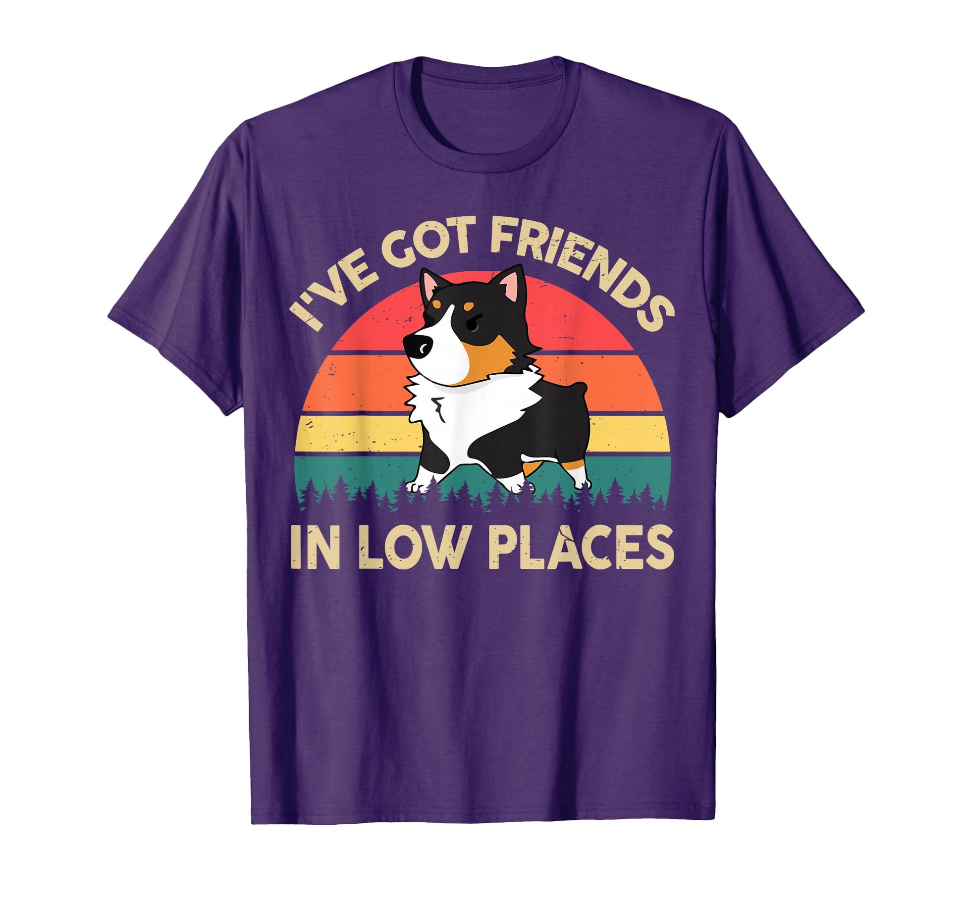 Funny Got Friends Low Place Tricolor T-Shirt - Fun Novelty Design Unisex - T-Shirt, Sweatshirt, Hoodie