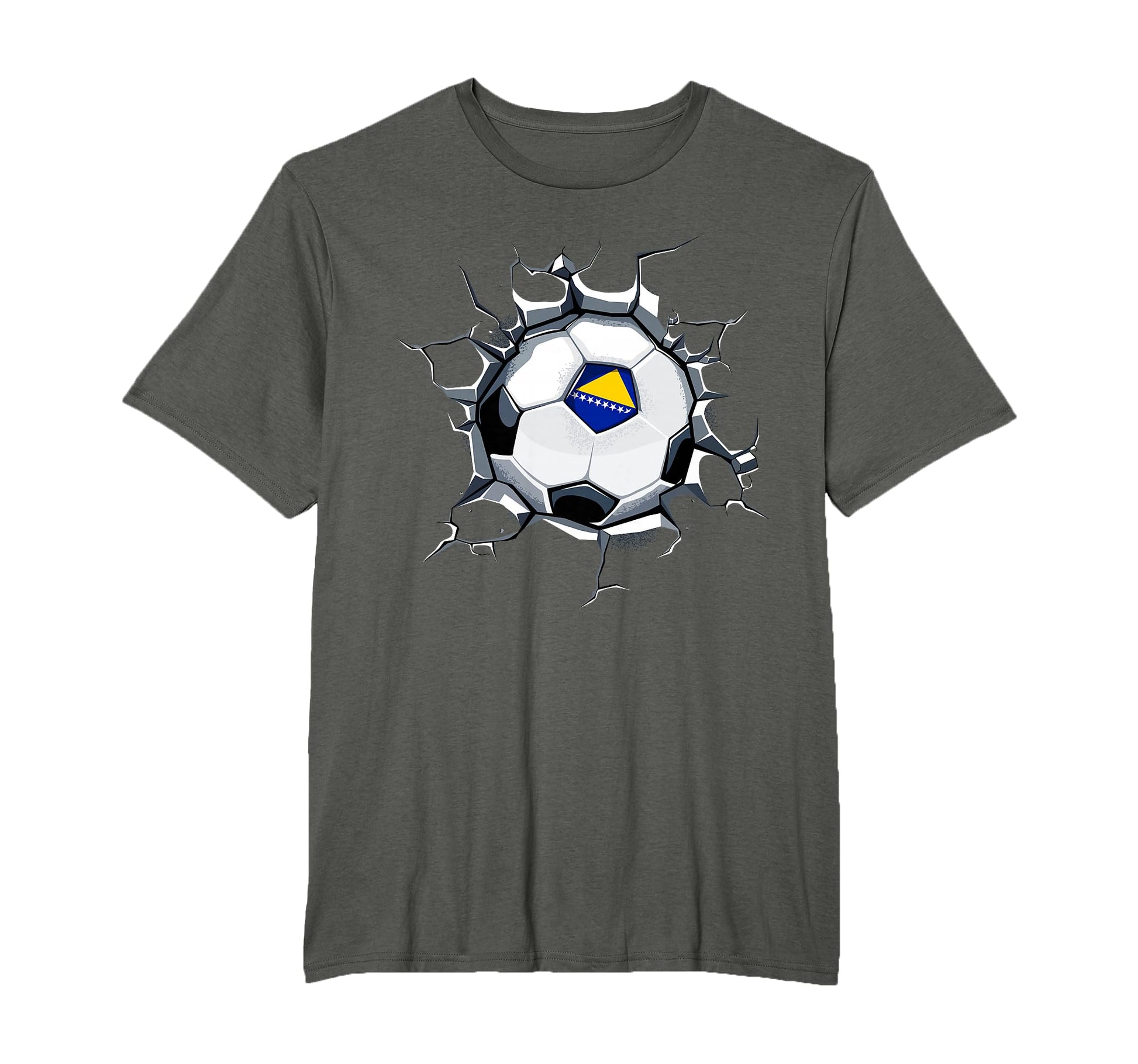 Bosnia Herzegovina Soccer Fans Jersey T-Shirt - Unique Graphic for Adults - T-Shirt, Sweatshirt, Hoodie