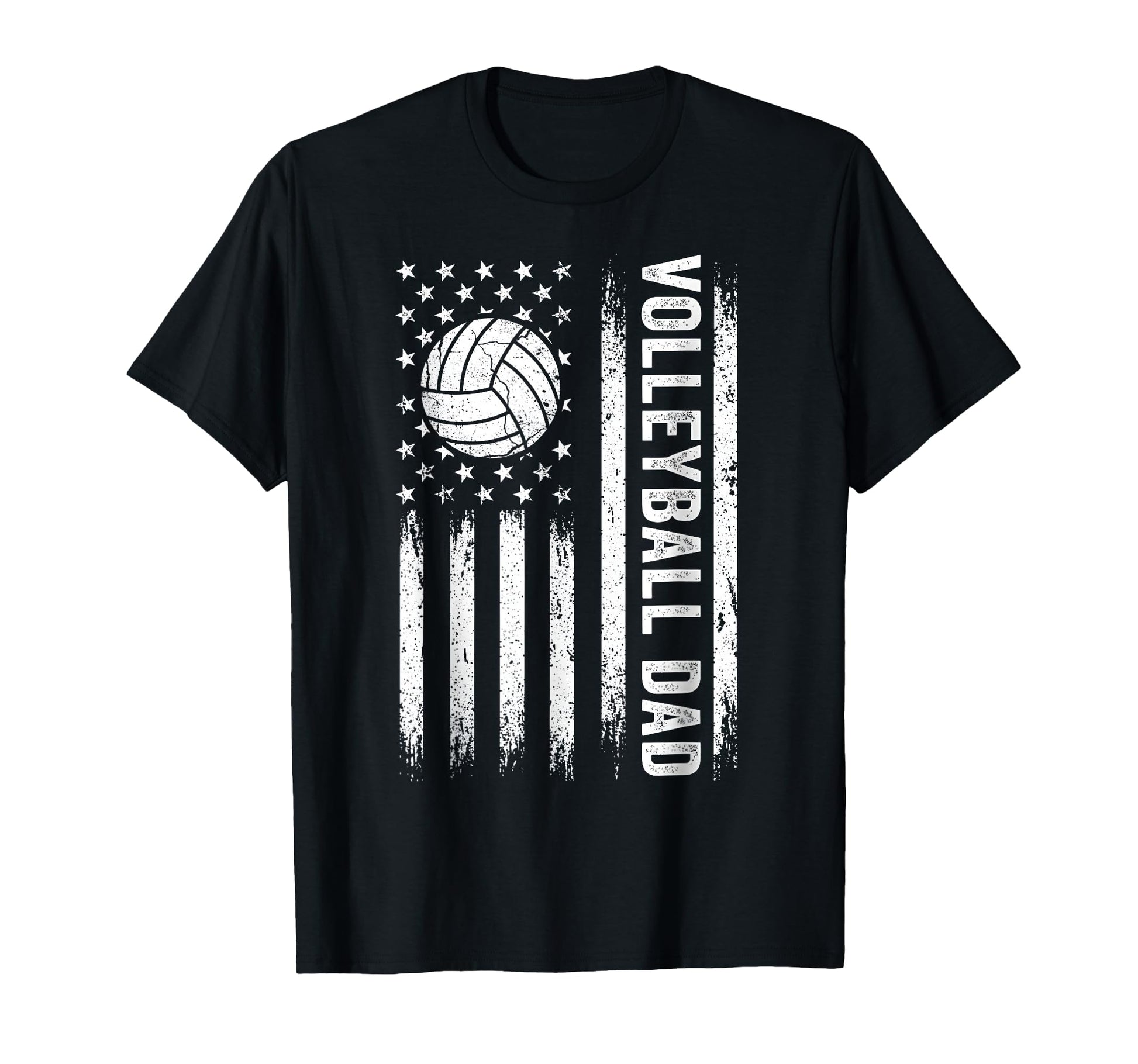 Usa Flag Volleyball Dad Fathers Day Sweatshirt - Minimalist Print Unisex - T-Shirt, Sweatshirt, Hoodie