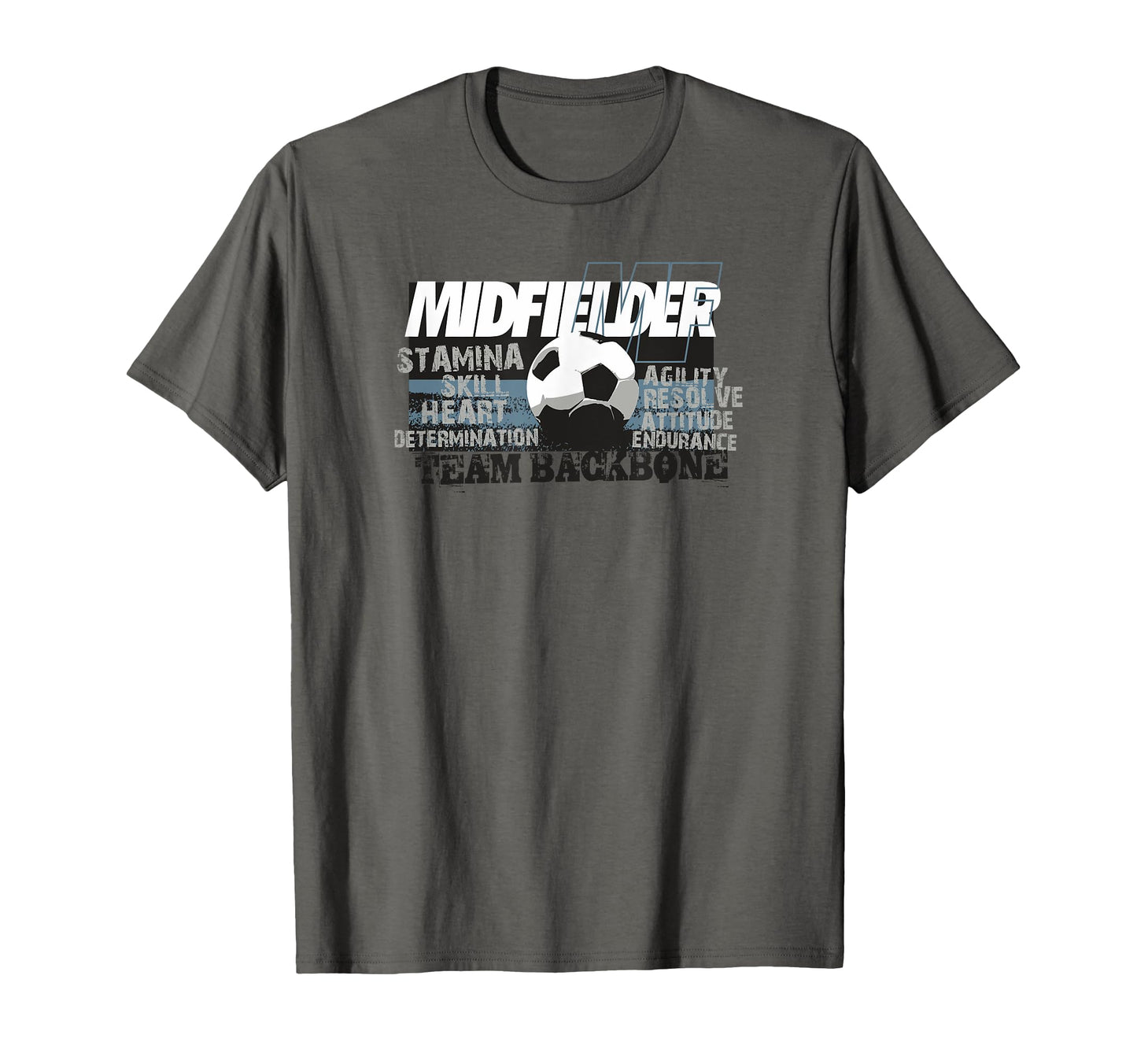Soccer Midfielder Team Backbone T-Shirt - Streetwear Style Unisex - T-Shirt, Sweatshirt, Hoodie