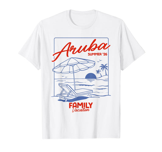 Aruba Summer 26 Family Matching T-Shirt - Casual Everyday Wear Unisex - T-Shirt, Sweatshirt, Hoodie