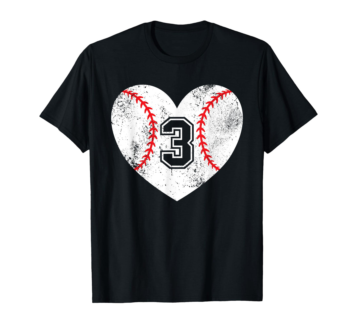 Baseball Heart Player 3 Baseball Mom T-Shirt - Trendy Graphic for Adults - T-Shirt, Sweatshirt, Hoodie