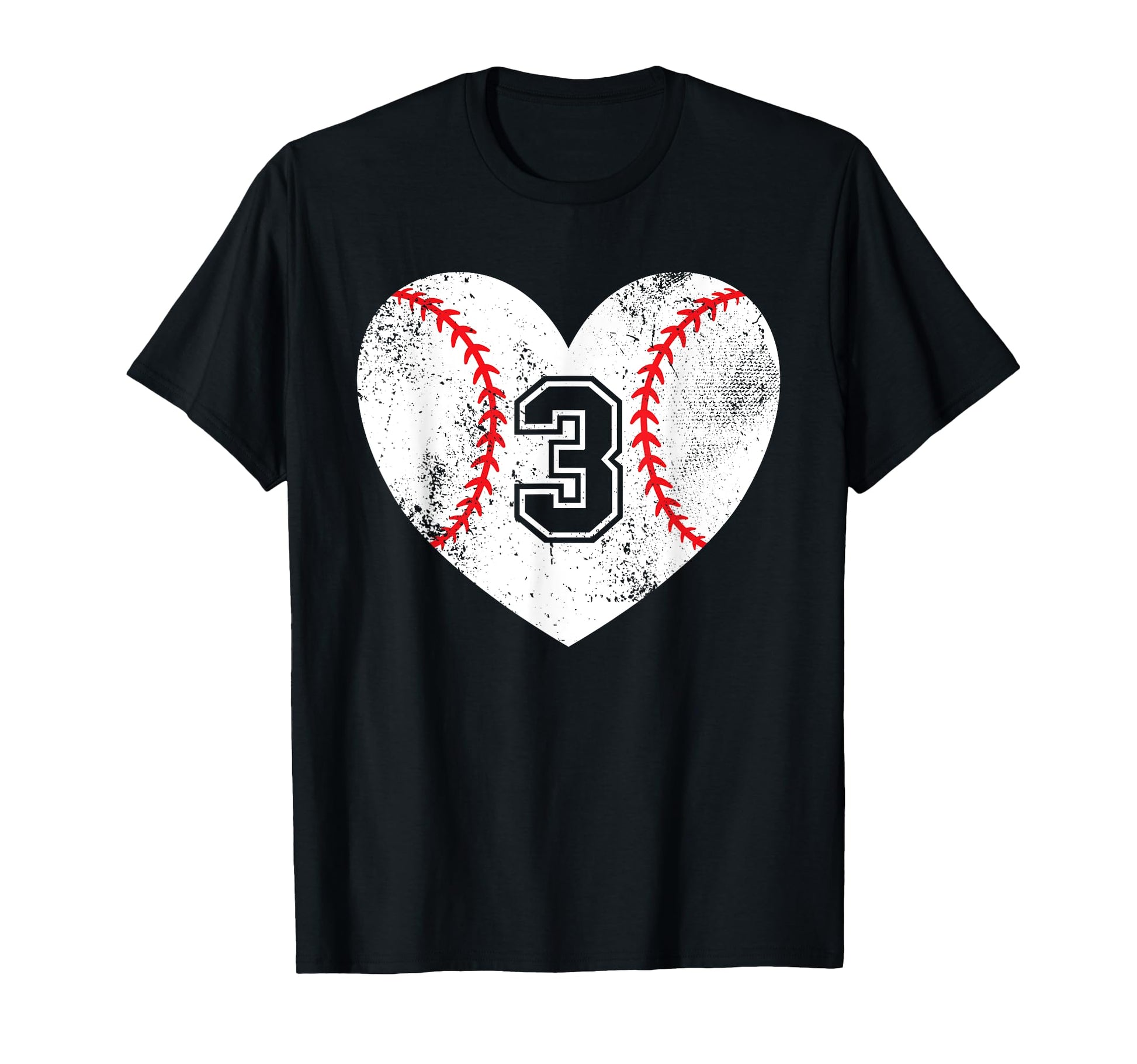 Baseball Heart Player 3 Baseball Mom T-Shirt - Trendy Graphic for Adults - T-Shirt, Sweatshirt, Hoodie