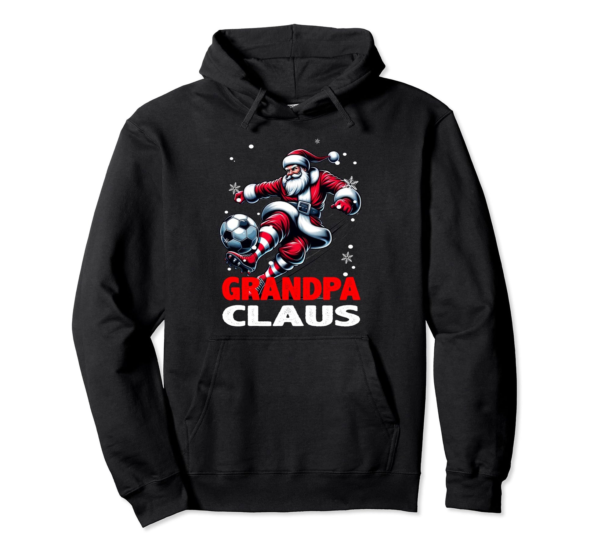 Soccer Grandpa Claus Family Matching Hoodie - Streetwear Style Men Women - T-Shirt, Sweatshirt, Hoodie