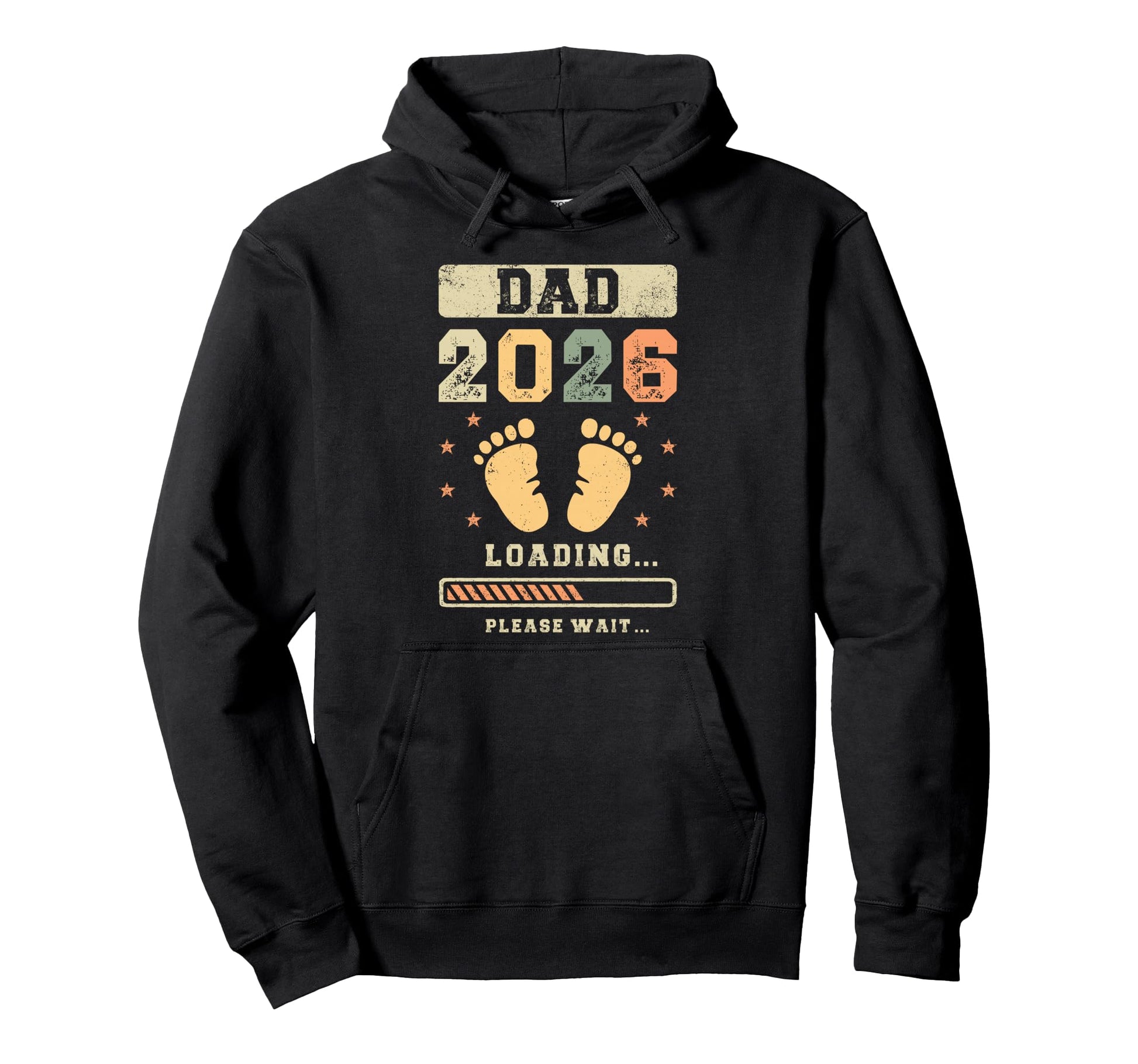 Dad 2026 Loading Announcement Expecting Hoodie - Graphic Print Men Women - T-Shirt, Sweatshirt, Hoodie