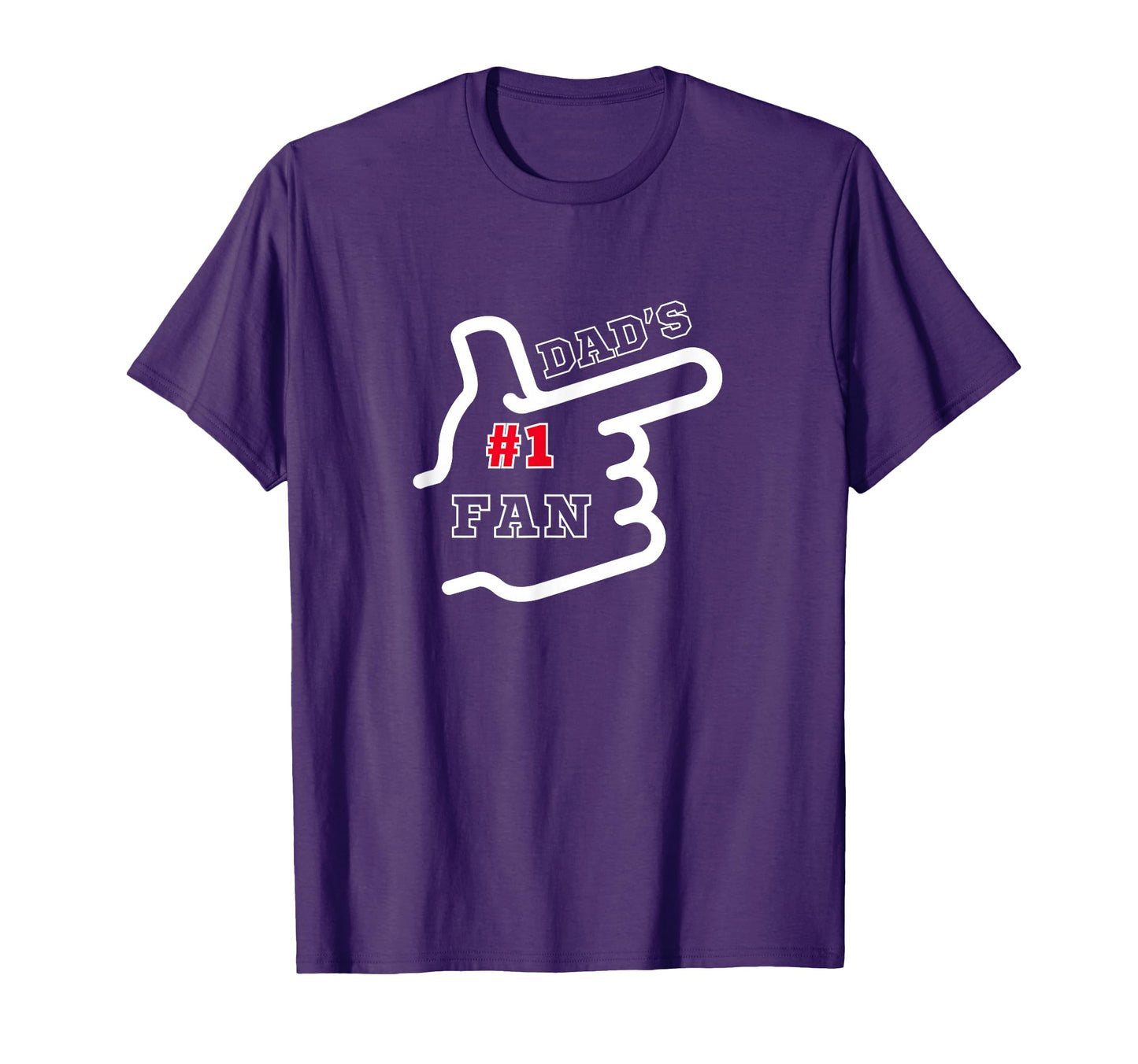 1 Dad Number One Fan Fathers Day T-Shirt - Unique Graphic Men Women - T-Shirt, Sweatshirt, Hoodie