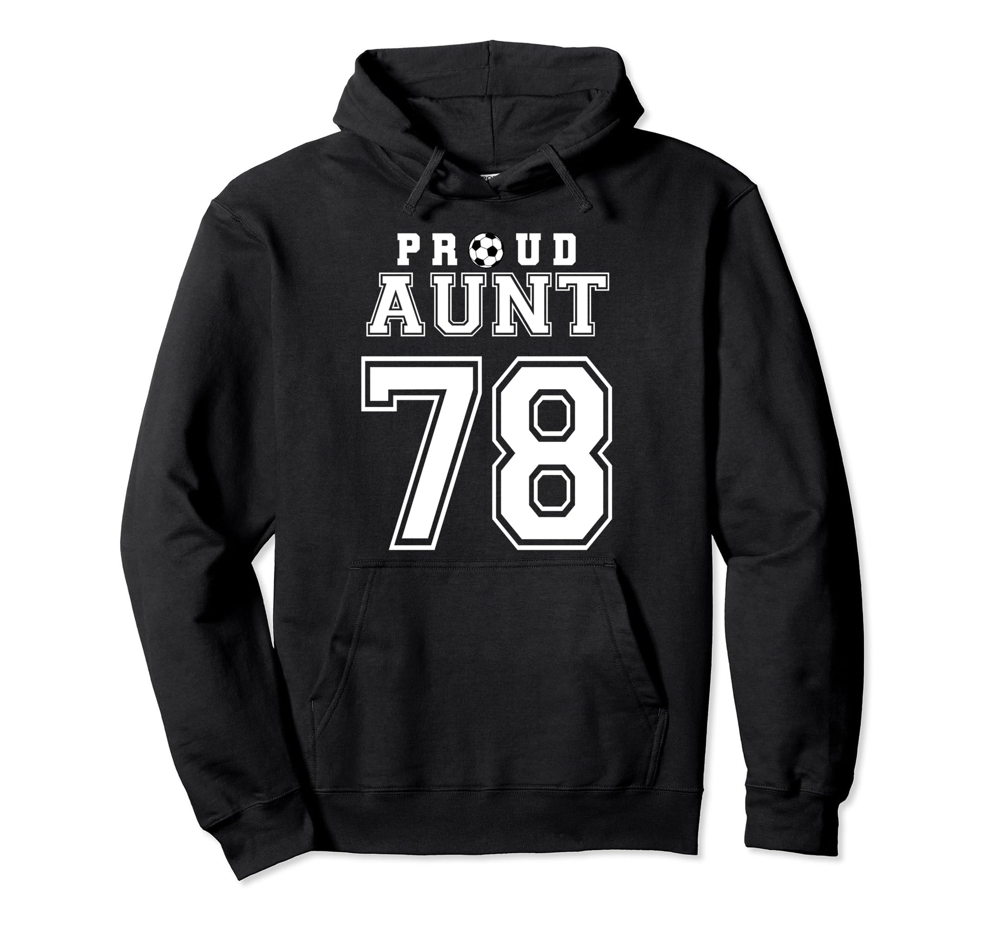 Number 78 Custom Proud Soccer Futbol Hoodie - Minimalist Print for Adults - T-Shirt, Sweatshirt, Hoodie