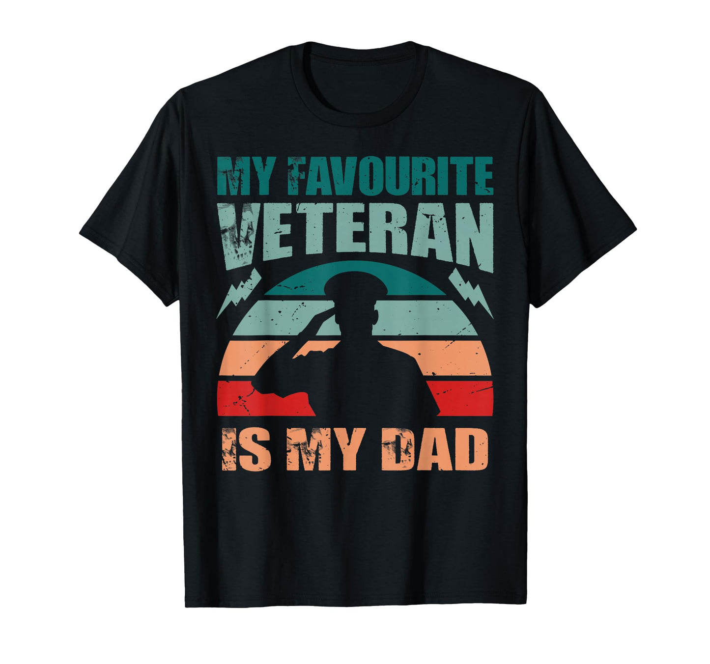 My Favourite Veteran Is My Dad T-Shirt - Custom Art Print for Adults - T-Shirt, Sweatshirt, Hoodie