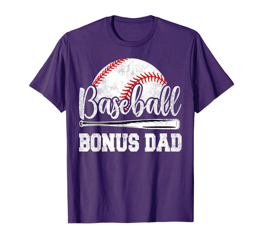 Baseball Bonus Dad Baseball Player Game T-Shirt - Unique Graphic Men Women - T-Shirt, Sweatshirt, Hoodie