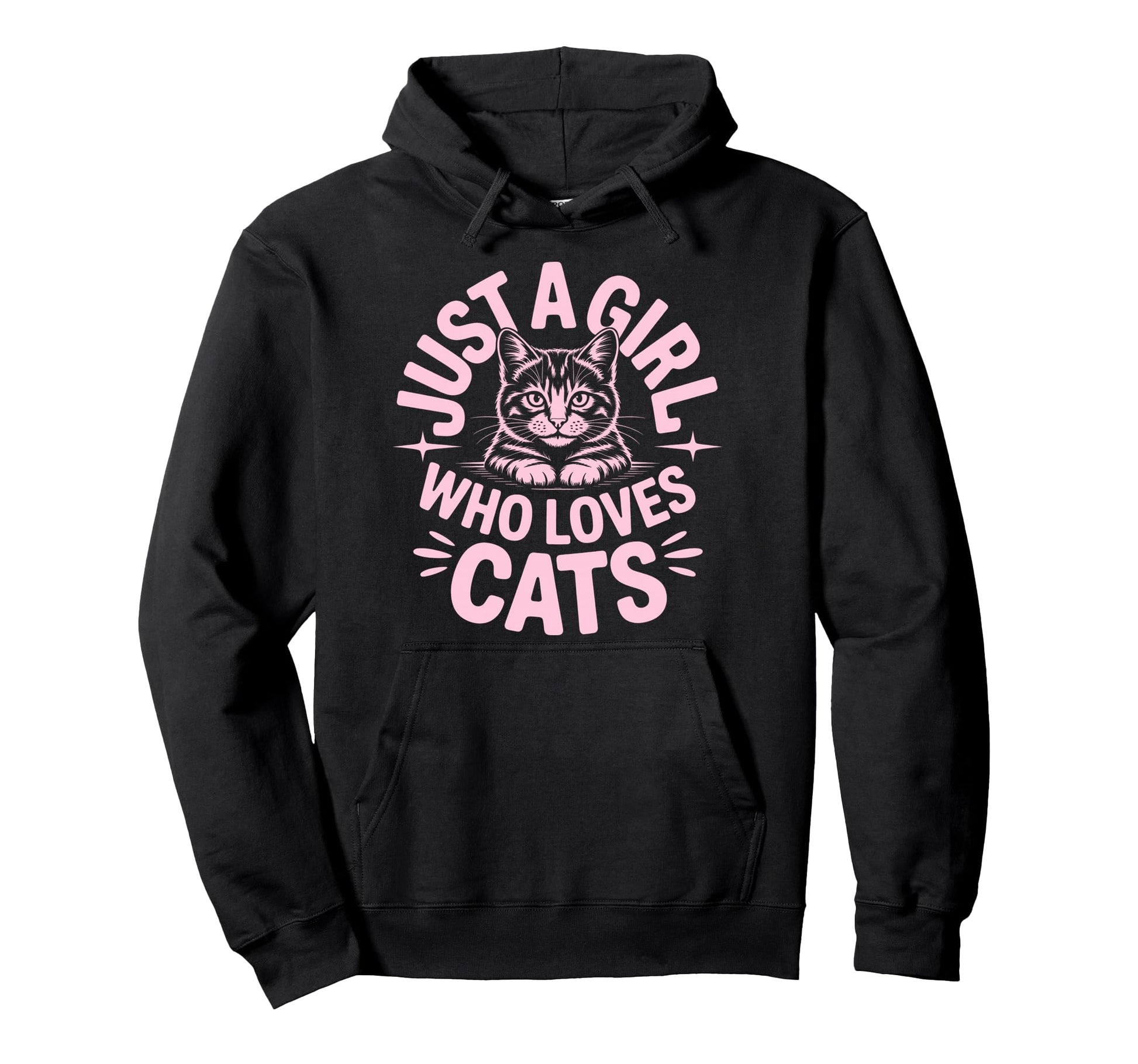 Just Who Loves Cats Hoodie - Aesthetic Graphic Unisex - T-Shirt, Sweatshirt, Hoodie