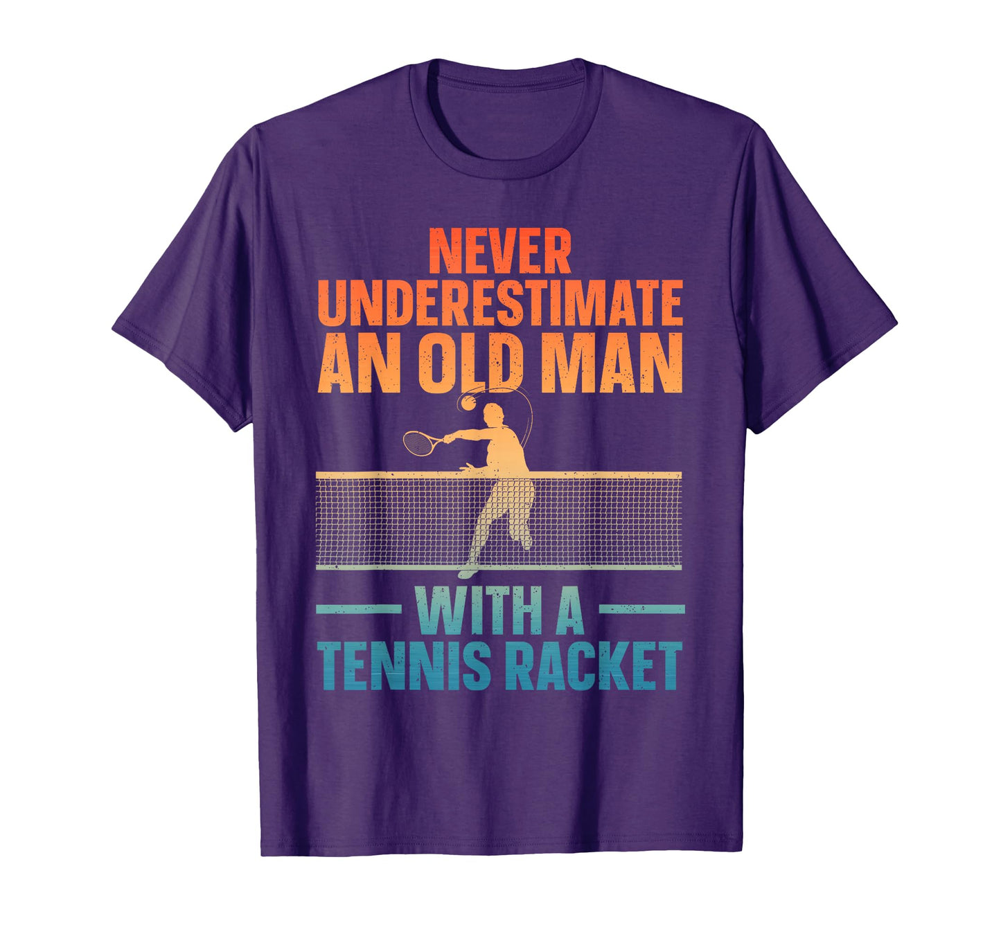 Best Tennis Art Grandpa Tennis Lover T-Shirt - Trendy Graphic for Adults - T-Shirt, Sweatshirt, Hoodie