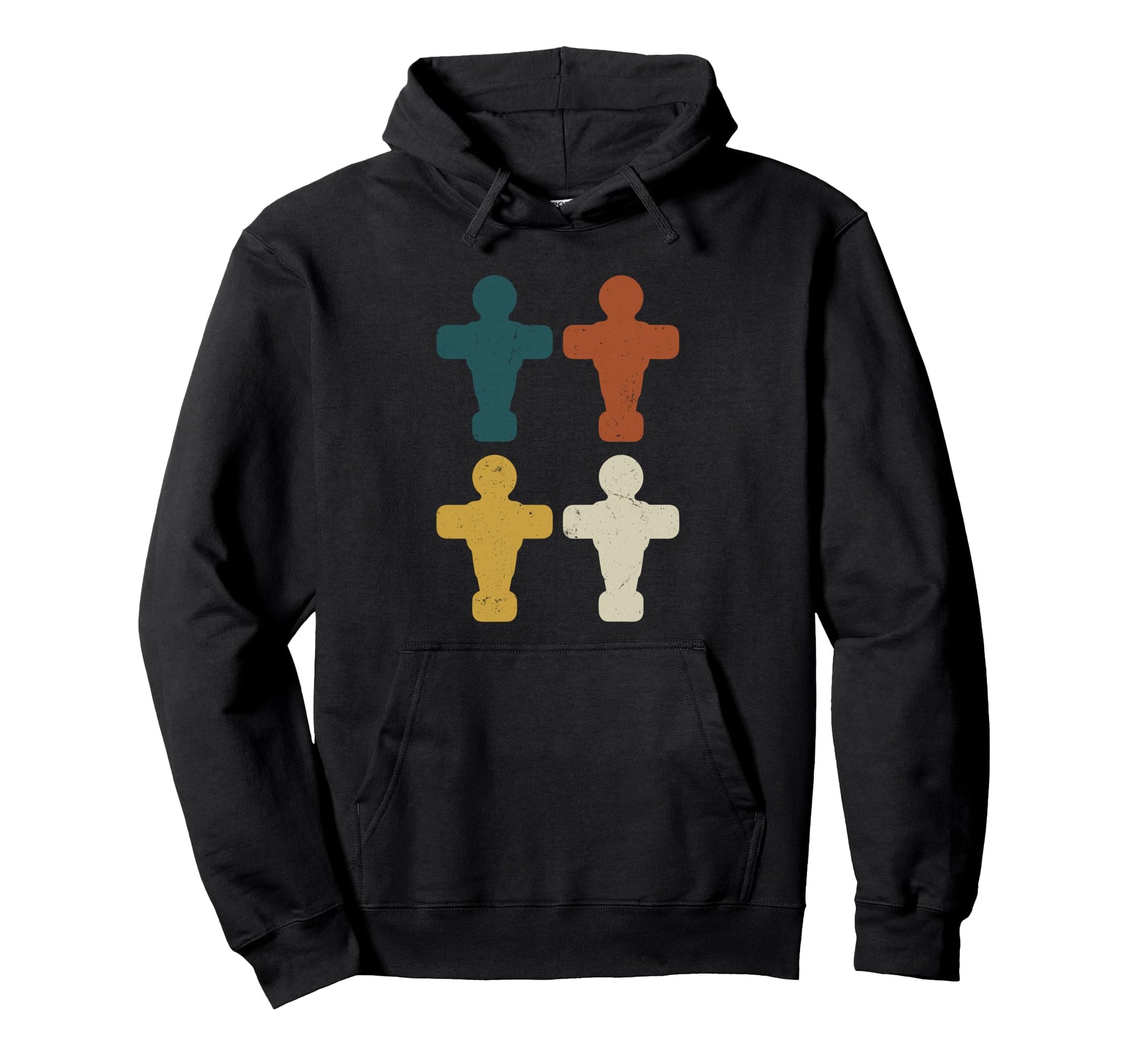Foosball Player Figures Table Football Hoodie - Novelty Apparel for Adults - T-Shirt, Sweatshirt, Hoodie