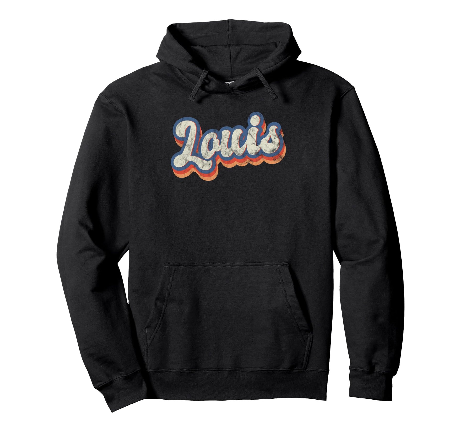 Louis Personalized Name Custom Lettering Hoodie - Aesthetic Graphic Unisex - T-Shirt, Sweatshirt, Hoodie