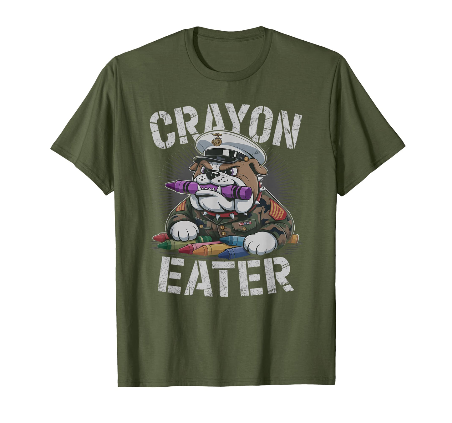 Sarcastic Crayons Eater Officer Military T-Shirt - Trendy Graphic Unisex - T-Shirt, Sweatshirt, Hoodie
