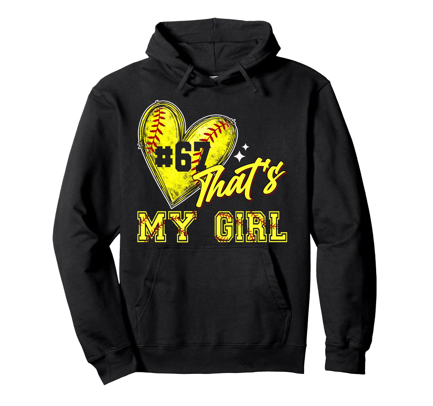 Softball Mom Dad Thats My Jersey Hoodie - Streetwear Style for Adults - T-Shirt, Sweatshirt, Hoodie
