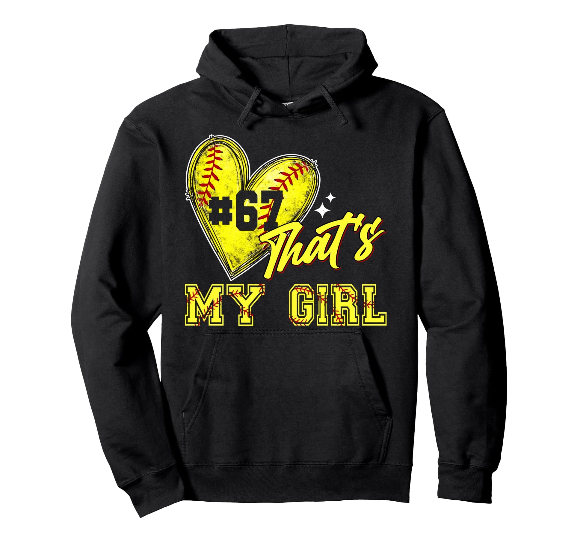 Softball Mom Dad Thats My Jersey Hoodie - Streetwear Style for Adults - T-Shirt, Sweatshirt, Hoodie