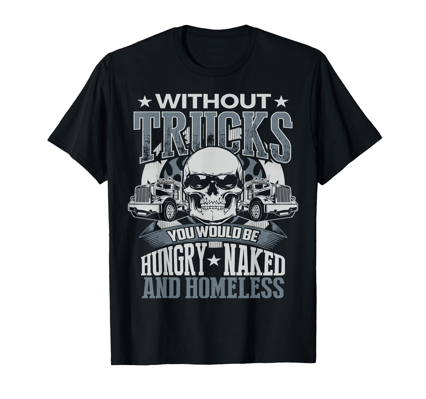Novelty Truckers Truck Driver Funny T-Shirt - Minimalist Print for Adults - T-Shirt, Sweatshirt, Hoodie
