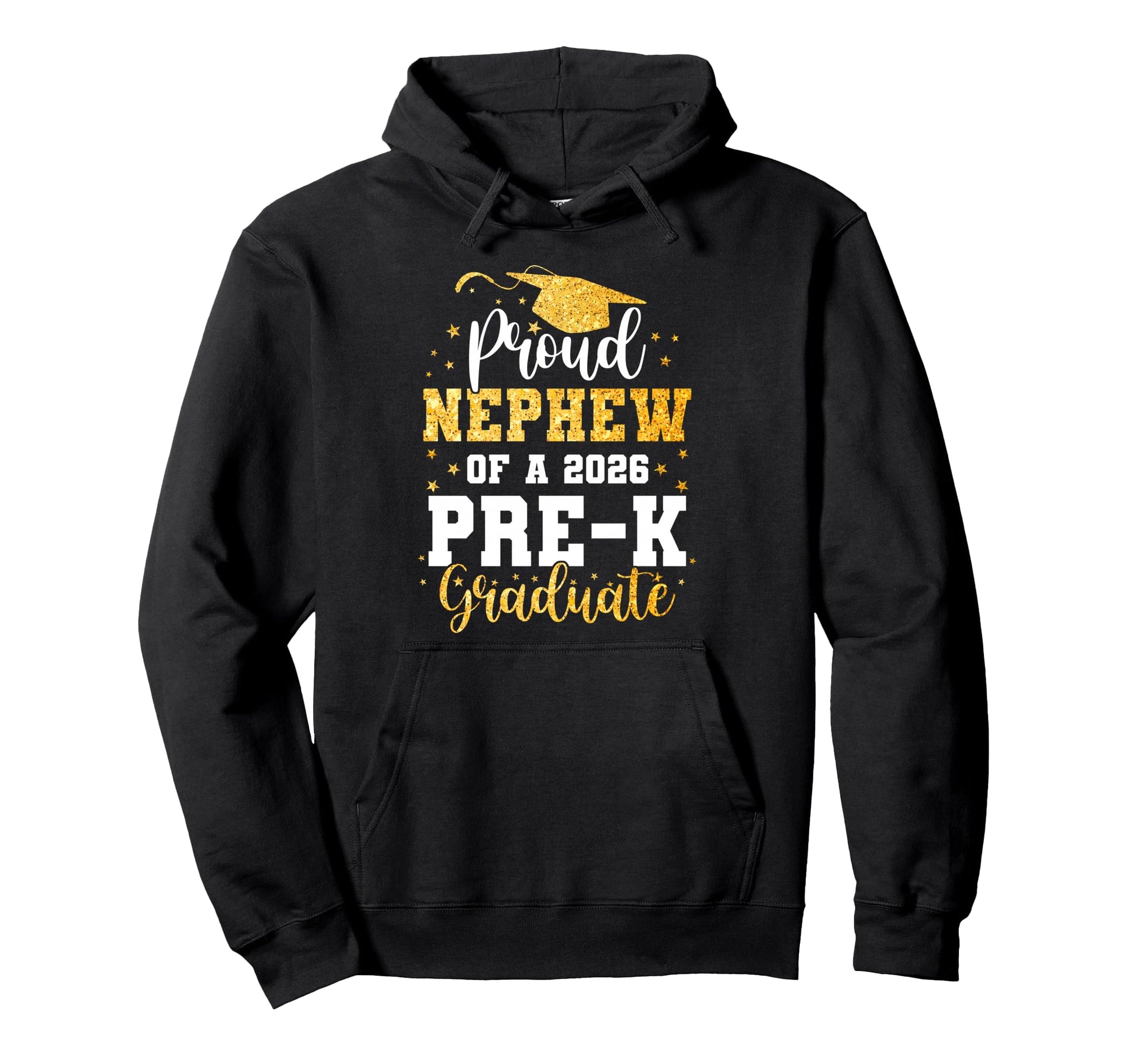 Proud Nephew Class 2026 Pre K Graduate Hoodie - Graphic Print Unisex - T-Shirt, Sweatshirt, Hoodie