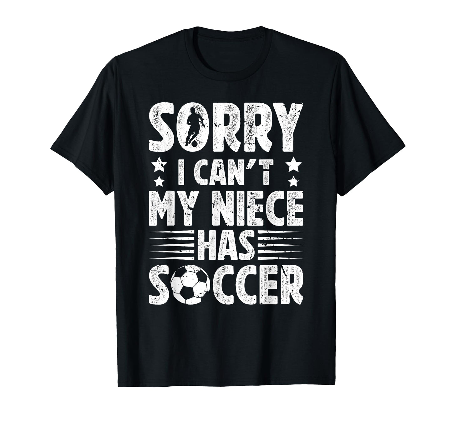 My Niece Has Soccer Uncle Soccer T-Shirt - Minimalist Print Men Women - T-Shirt, Sweatshirt, Hoodie