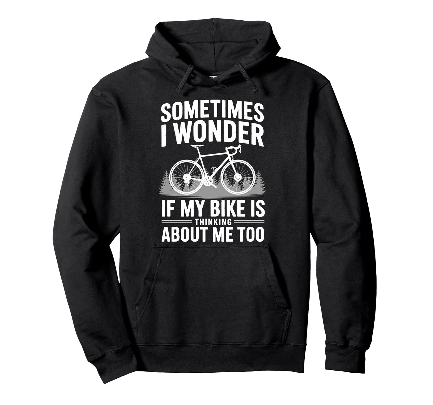 Cycling Art Bicyclist Bike Rider Hoodie - Casual Everyday Wear for Adults - T-Shirt, Sweatshirt, Hoodie