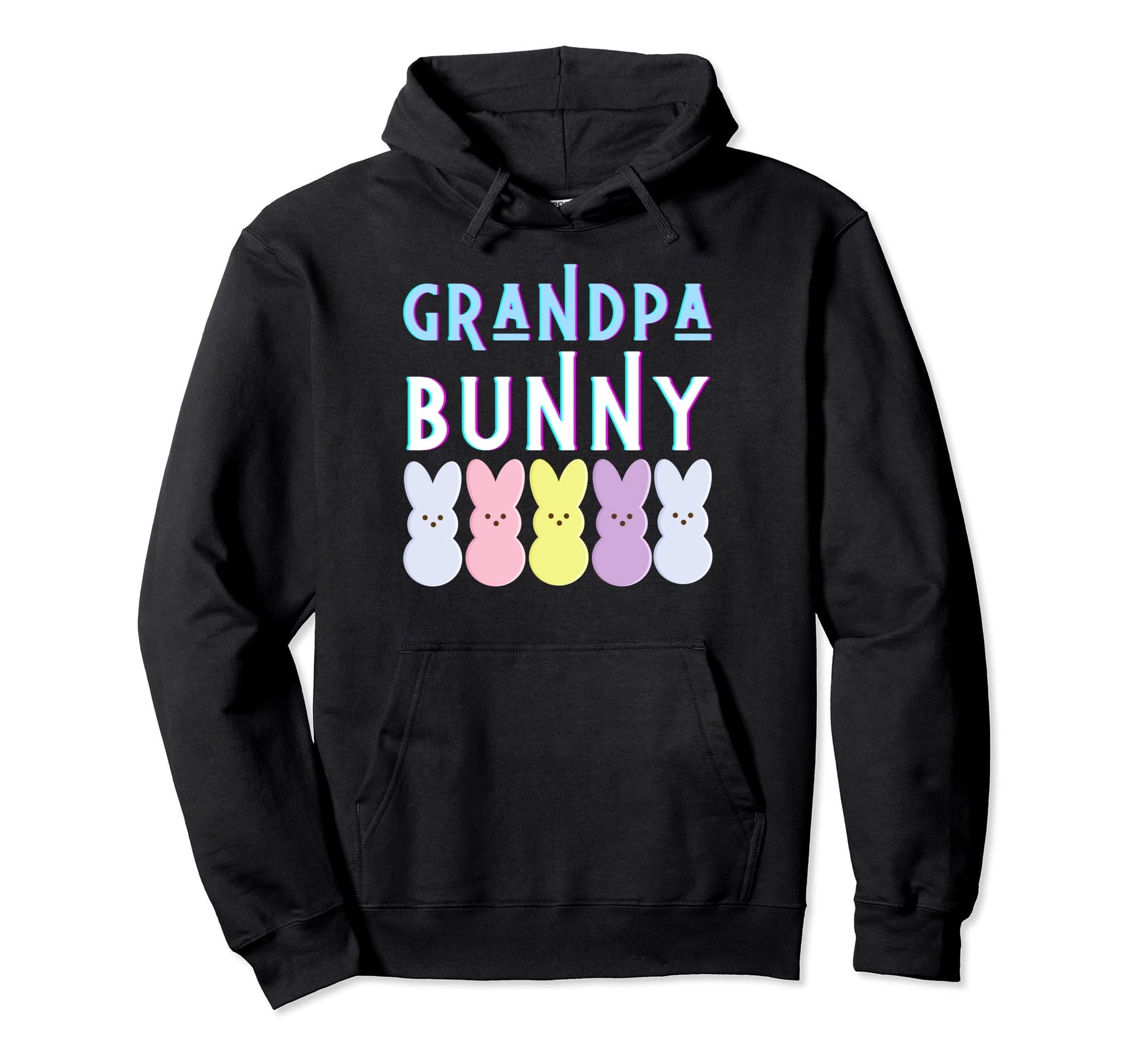 Grandpa Bunny Pap Funny Easter Bunny Dad Hoodie - Graphic Print for Adults - T-Shirt, Sweatshirt, Hoodie