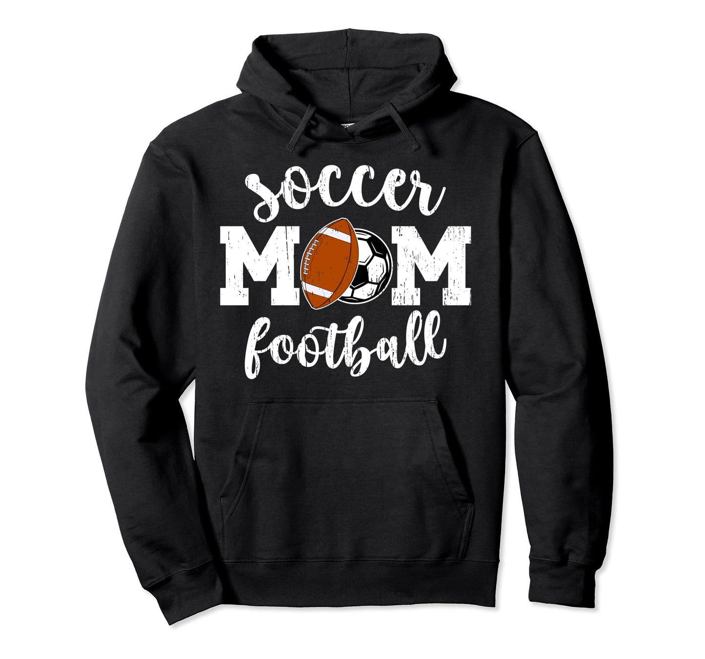 Soccer Football Mom Ballers Football Soccer Hoodie - Unique Graphic Unisex - T-Shirt, Sweatshirt, Hoodie