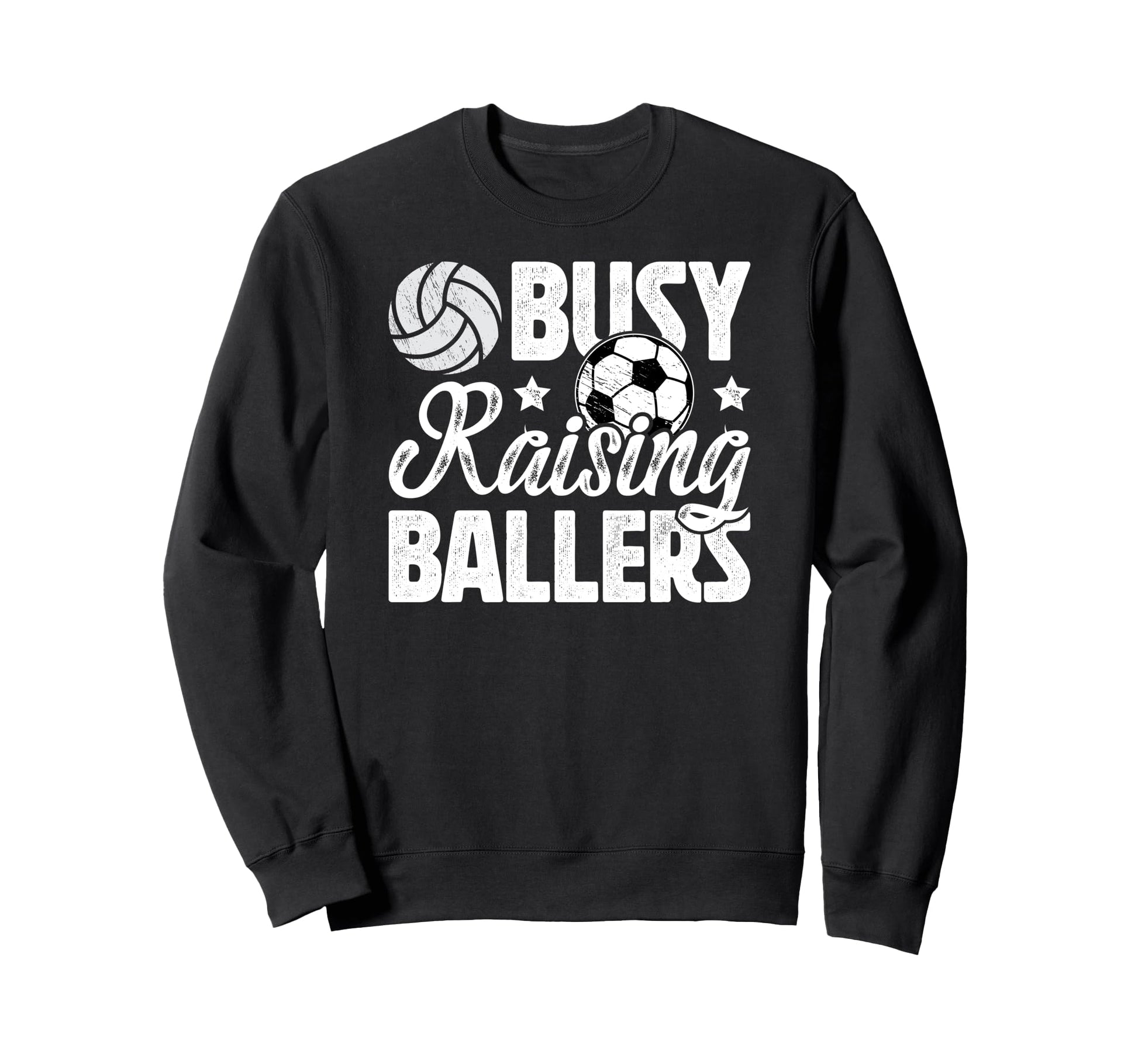 Busy Raising Ballers Volleyball Sweatshirt - Aesthetic Graphic Men Women - T-Shirt, Sweatshirt, Hoodie