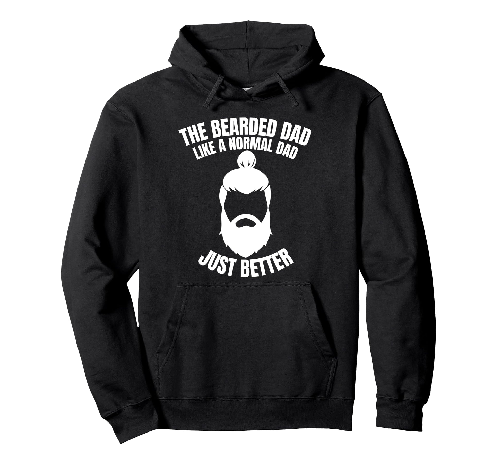 Bearded Skull Dad Beard Funny Superhero Hoodie - Graphic Print for Adults - T-Shirt, Sweatshirt, Hoodie
