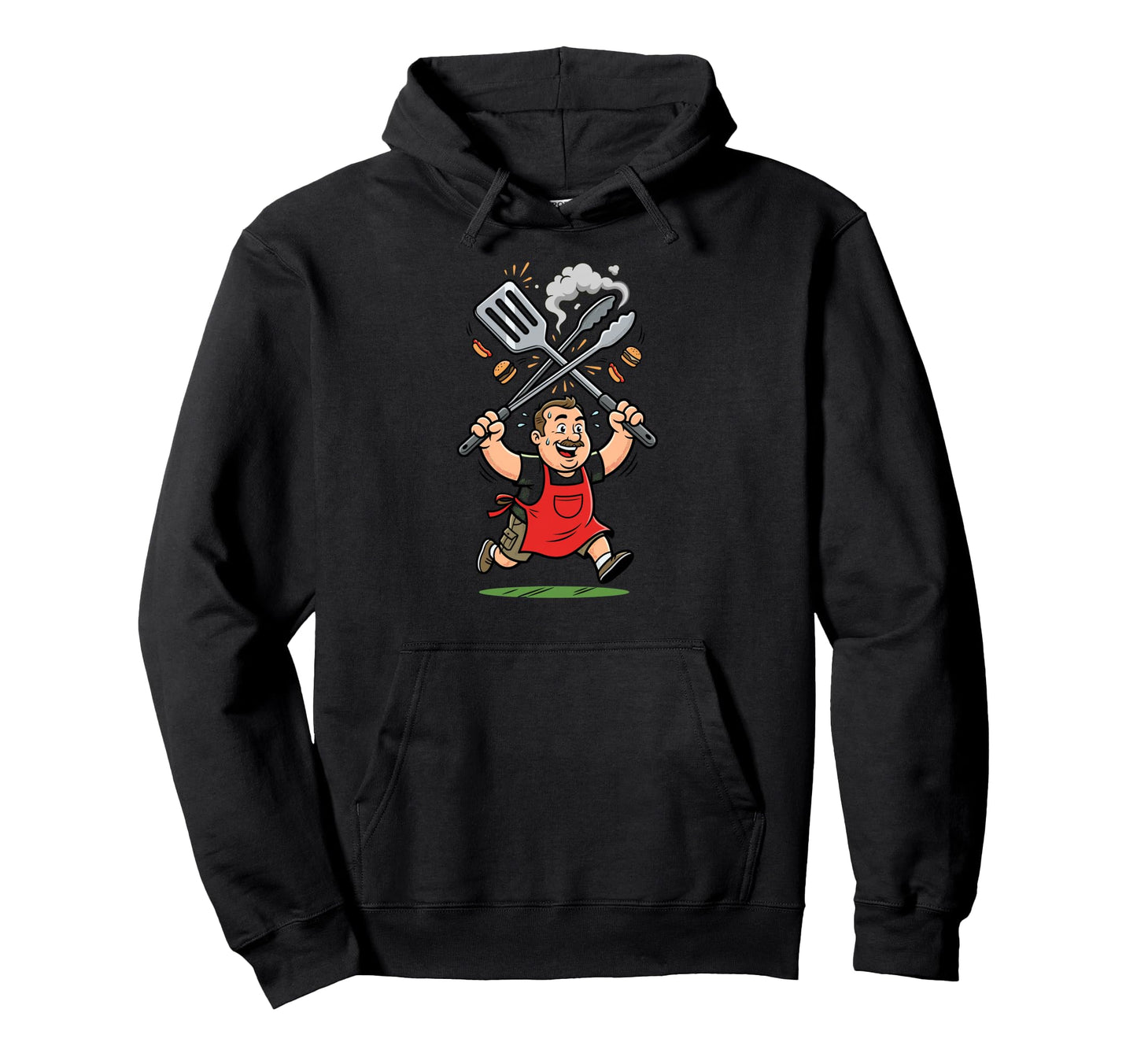Griller Dad Grill Tongs Spatula Funny Bbq Hoodie - Unique Graphic Men Women - T-Shirt, Sweatshirt, Hoodie