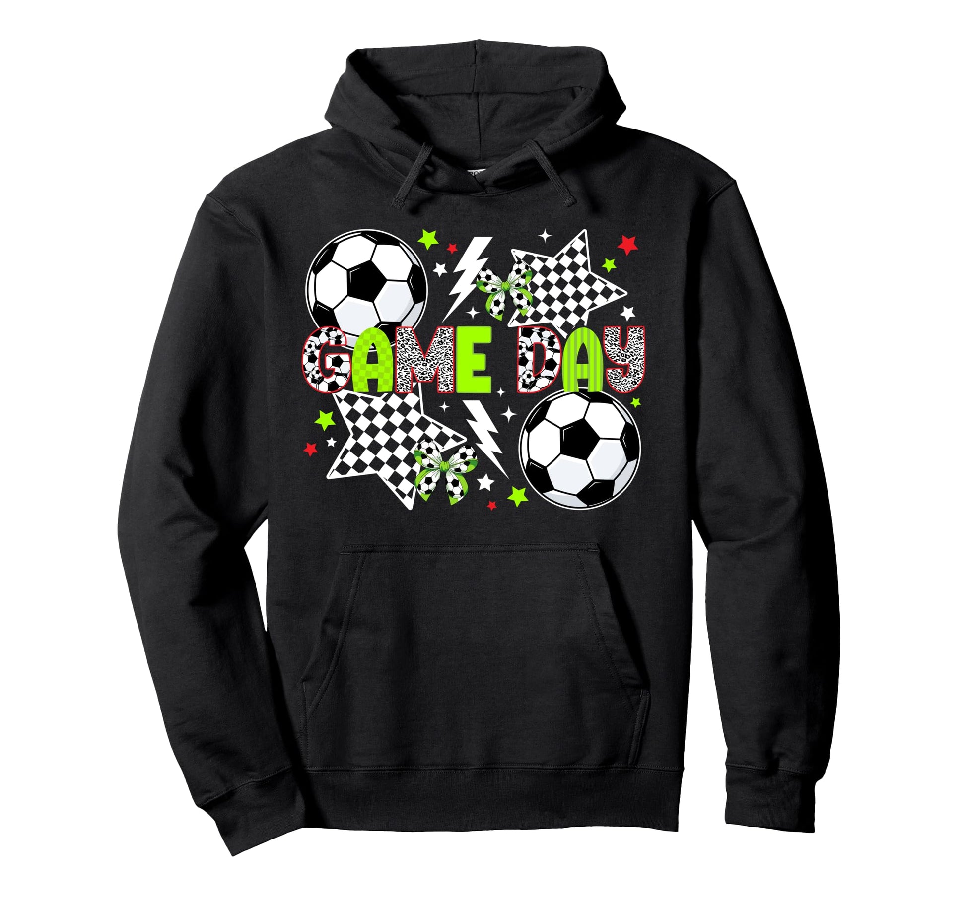 Game Day Soccer Preppy Soccer Game Day Hoodie - Minimalist Print for Adults - T-Shirt, Sweatshirt, Hoodie