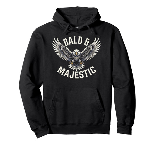 Bald Majestic Sexy Bald Guy Funny Dad Hoodie - Aesthetic Graphic Unisex - T-Shirt, Sweatshirt, Hoodie