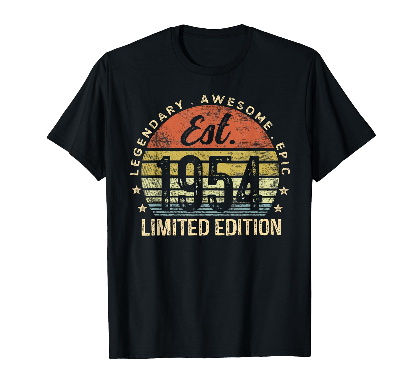 Est 1954 72Nd Birthday 72 Year Old T-Shirt - Casual Everyday Wear Unisex - T-Shirt, Sweatshirt, Hoodie