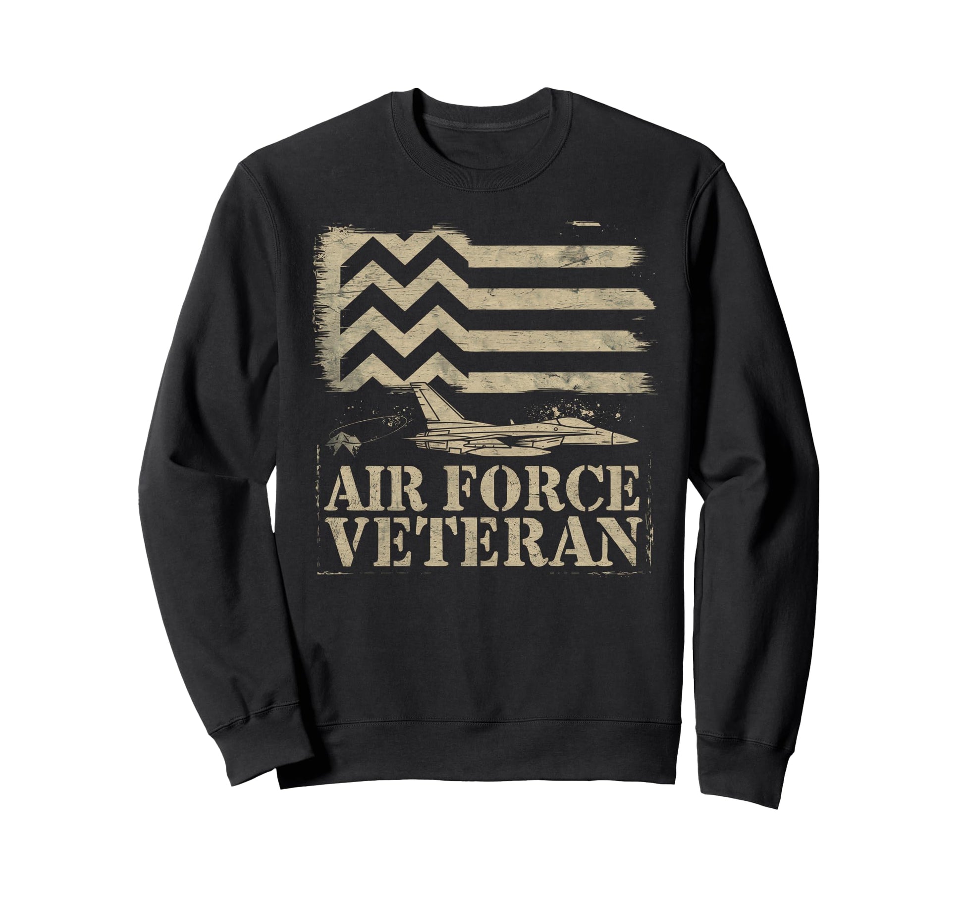 Air Force Veteran Us American Flag Dad Sweatshirt - Graphic Print Unisex - T-Shirt, Sweatshirt, Hoodie