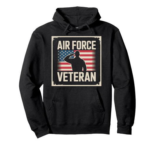 Air Force Veteran Us American Flag Dad Hoodie - Graphic Print Men Women - T-Shirt, Sweatshirt, Hoodie