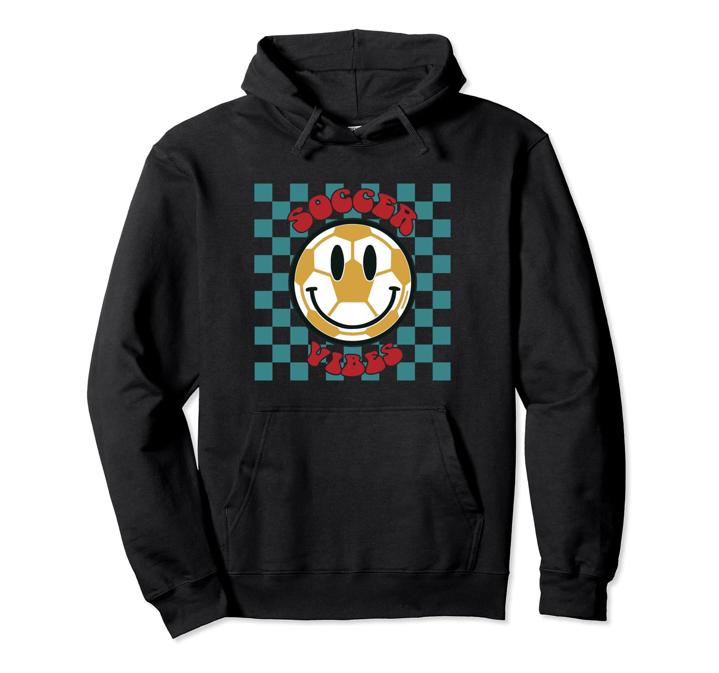 Soccer Vibes Lover Fan Birthday Mom Sport Hoodie - Unique Graphic Men Women - T-Shirt, Sweatshirt, Hoodie
