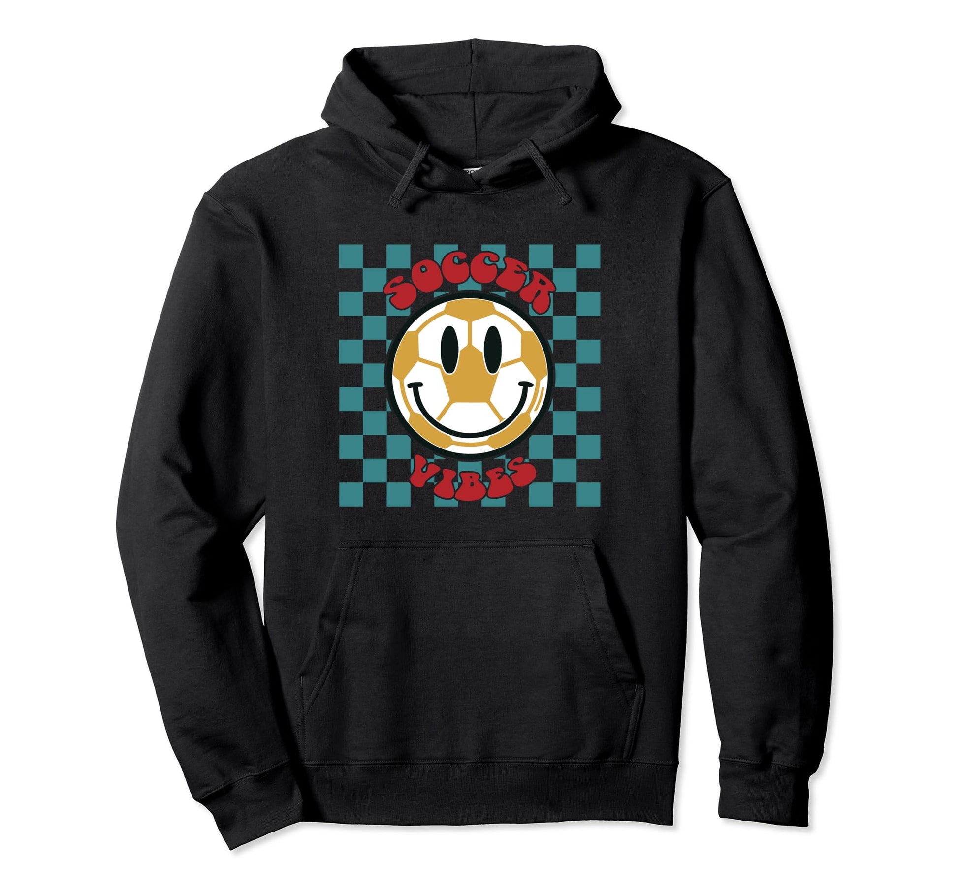 Soccer Vibes Lover Fan Birthday Mom Sport Hoodie - Unique Graphic Men Women - T-Shirt, Sweatshirt, Hoodie