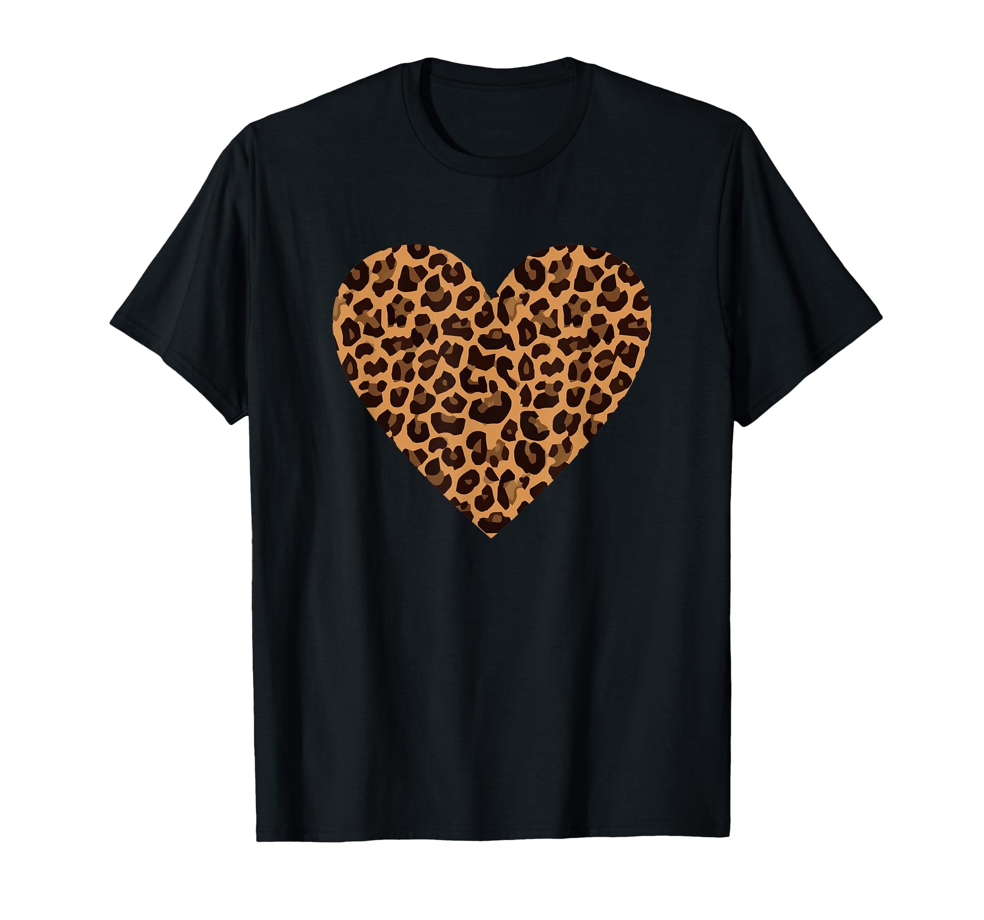 Cheetah Leopard Heart Small T-Shirt - Aesthetic Graphic for Adults - T-Shirt, Sweatshirt, Hoodie